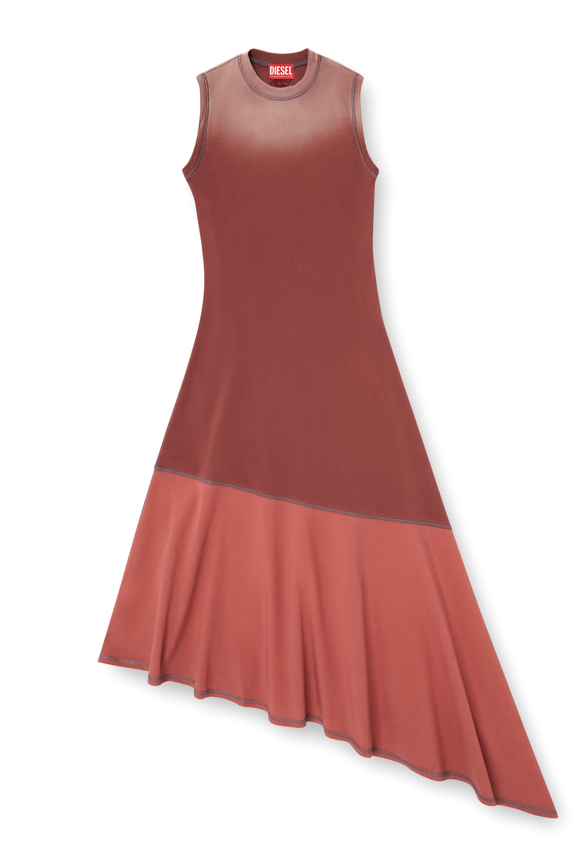 Diesel - D-ELICY, Vestido sin mangas asimétrico Mujer in Rosa - 2