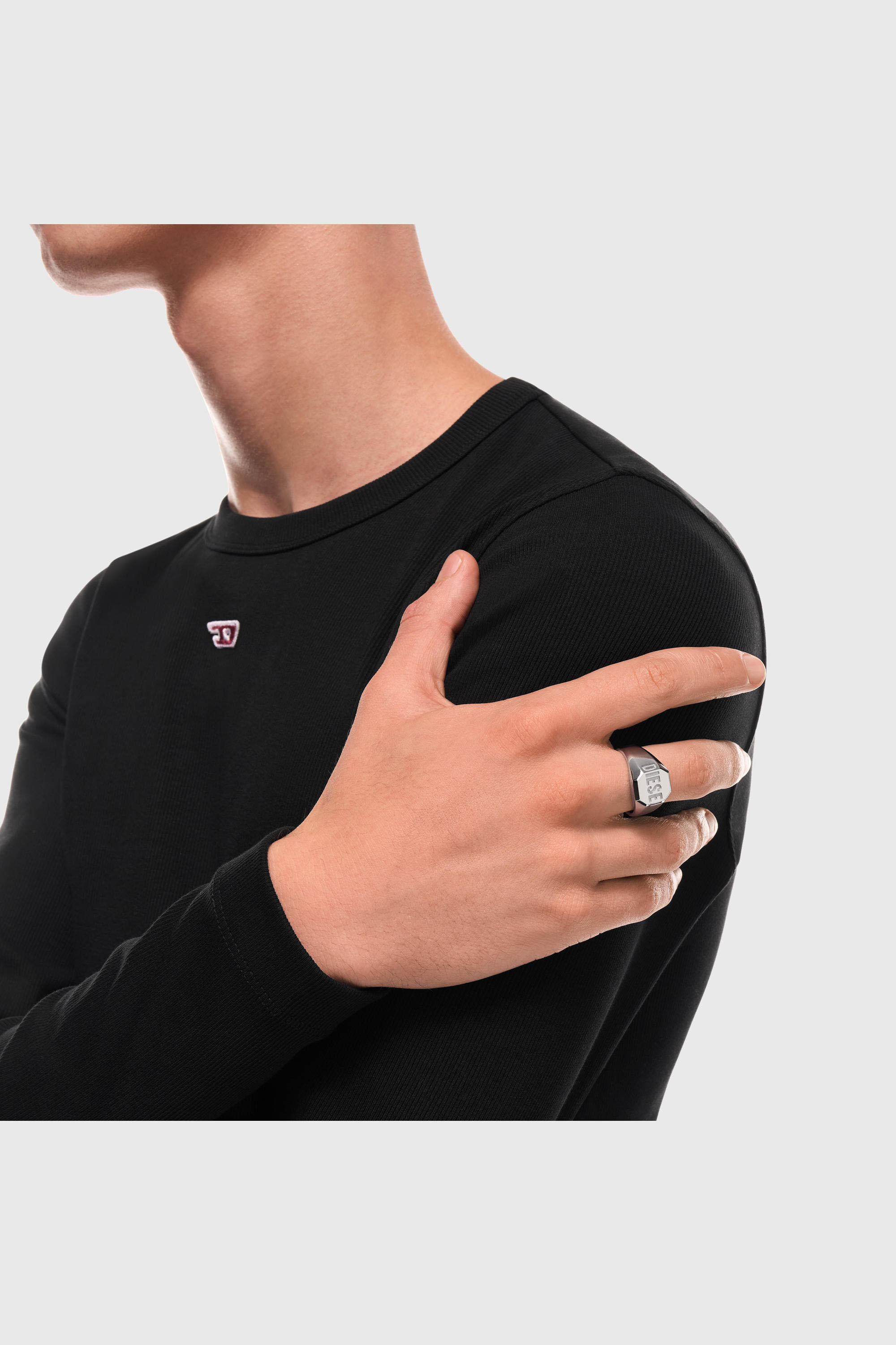 Diesel - DX1743040, Anillo sello de acero inoxidable Unisex in Plateado - 5