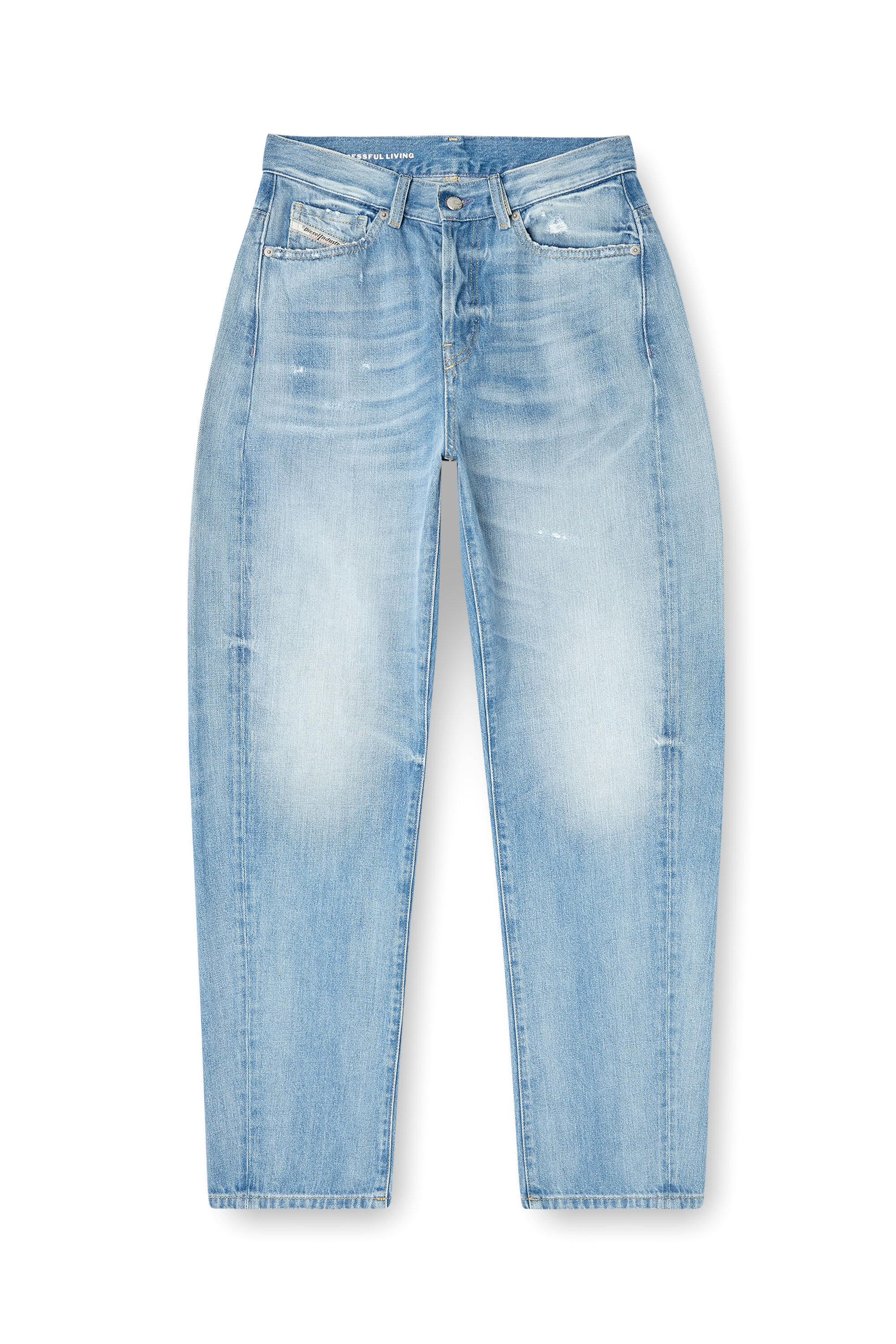 Diesel - Relaxed Jeans 1974 D-Ellz 09M24 Mujer, Azul Claro - 2