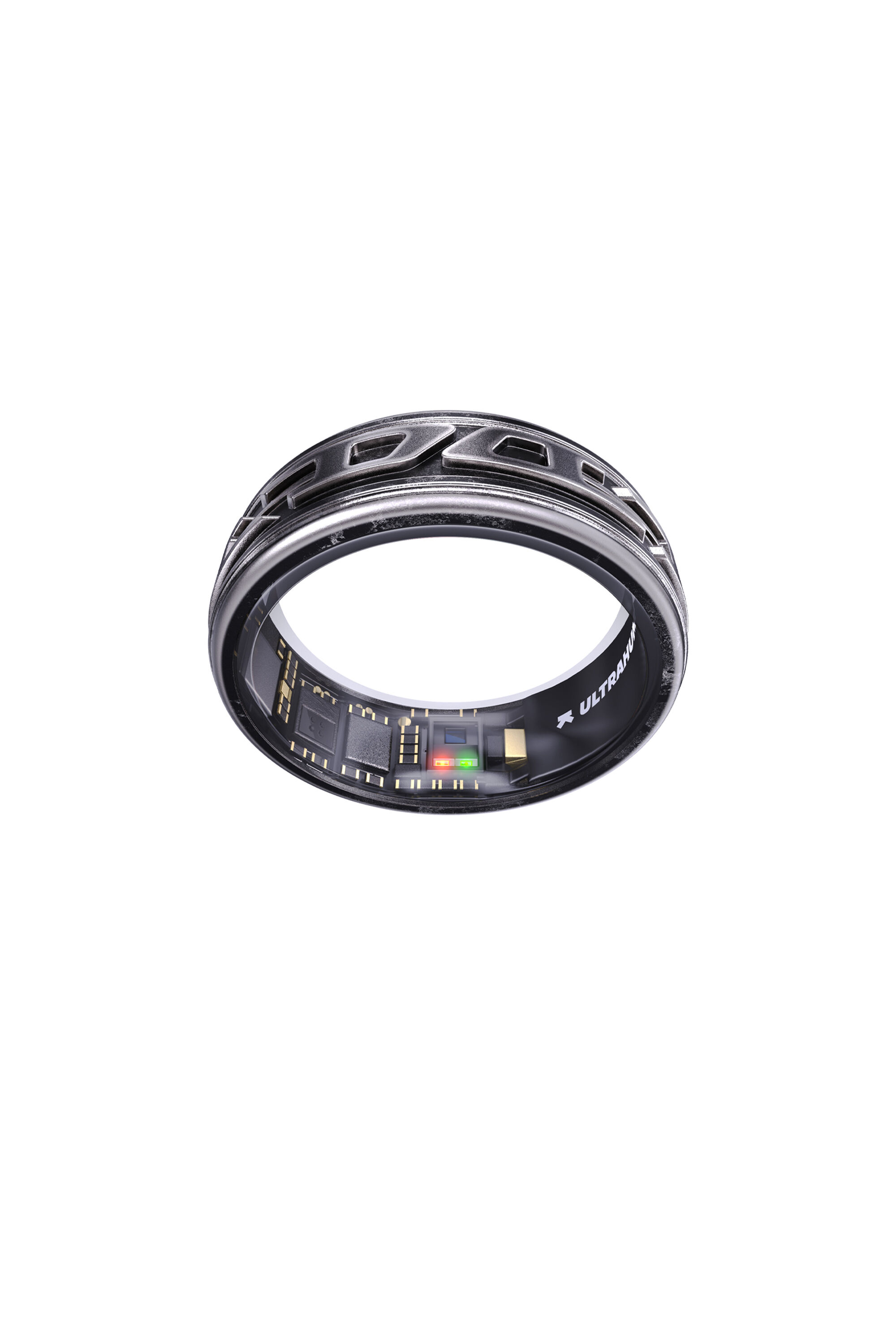Diesel - SMART RING PHANTOM BLACK- UHRA-DD, Anillo inteligente en negro desgastado Unisex in Negro - 1