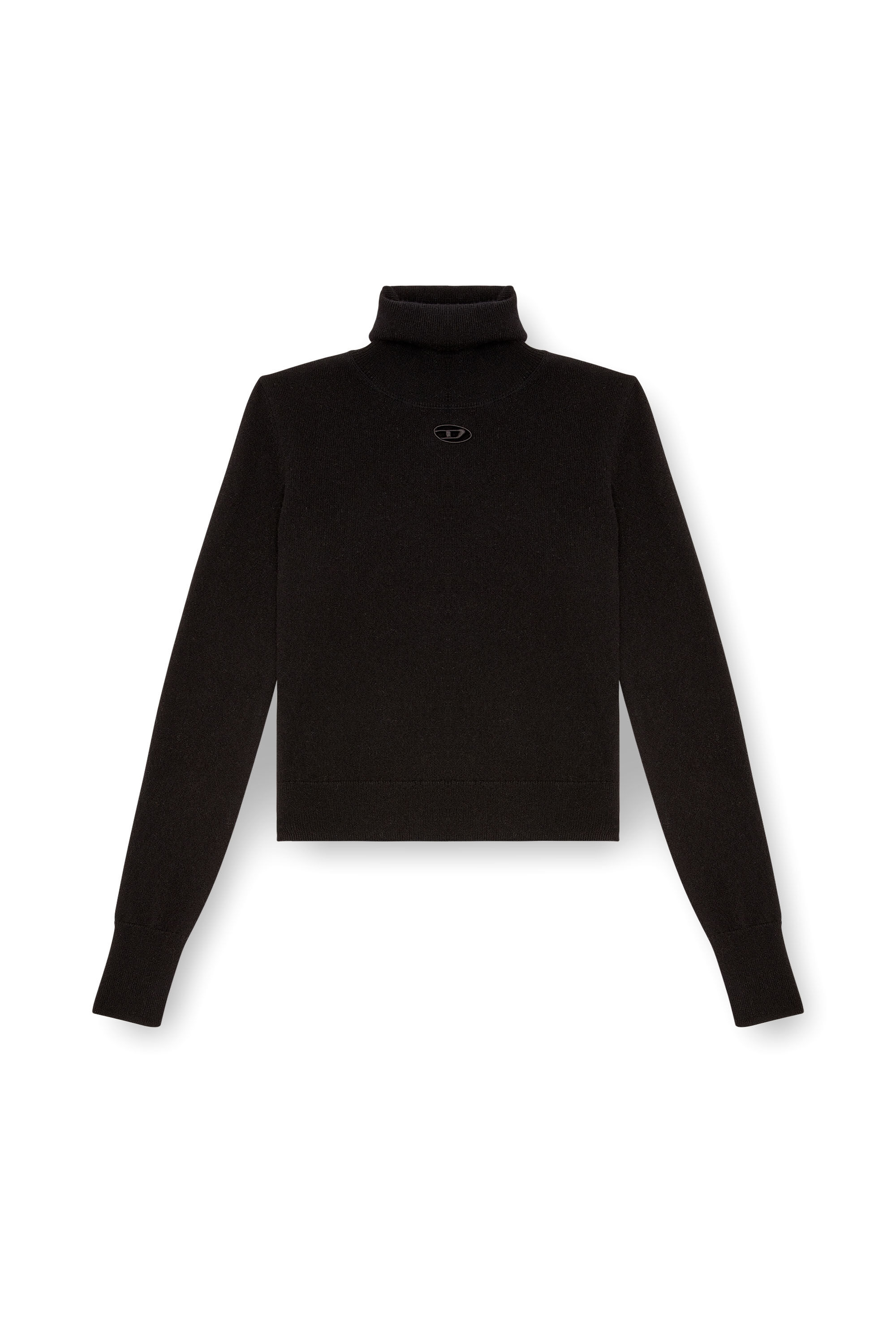 Diesel - M-AREESAX-TN, Jersey con cuello alto de lana y cachemira Mujer in Negro - 2