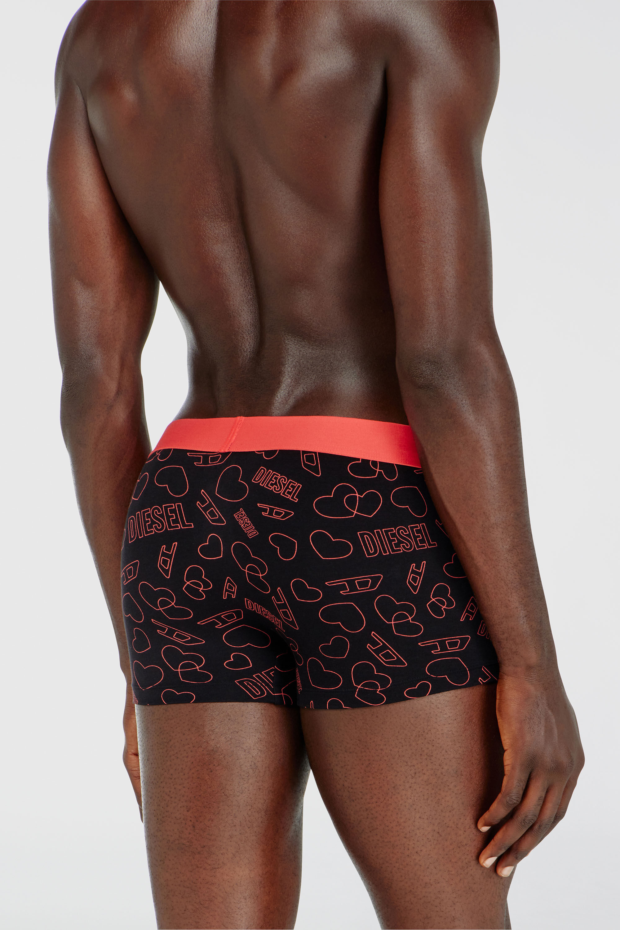 Diesel - DAMIEN-GFT-3PACK, Pack de tres b&oacute;xers con estampado de corazones Hombre in Multicolor - 3