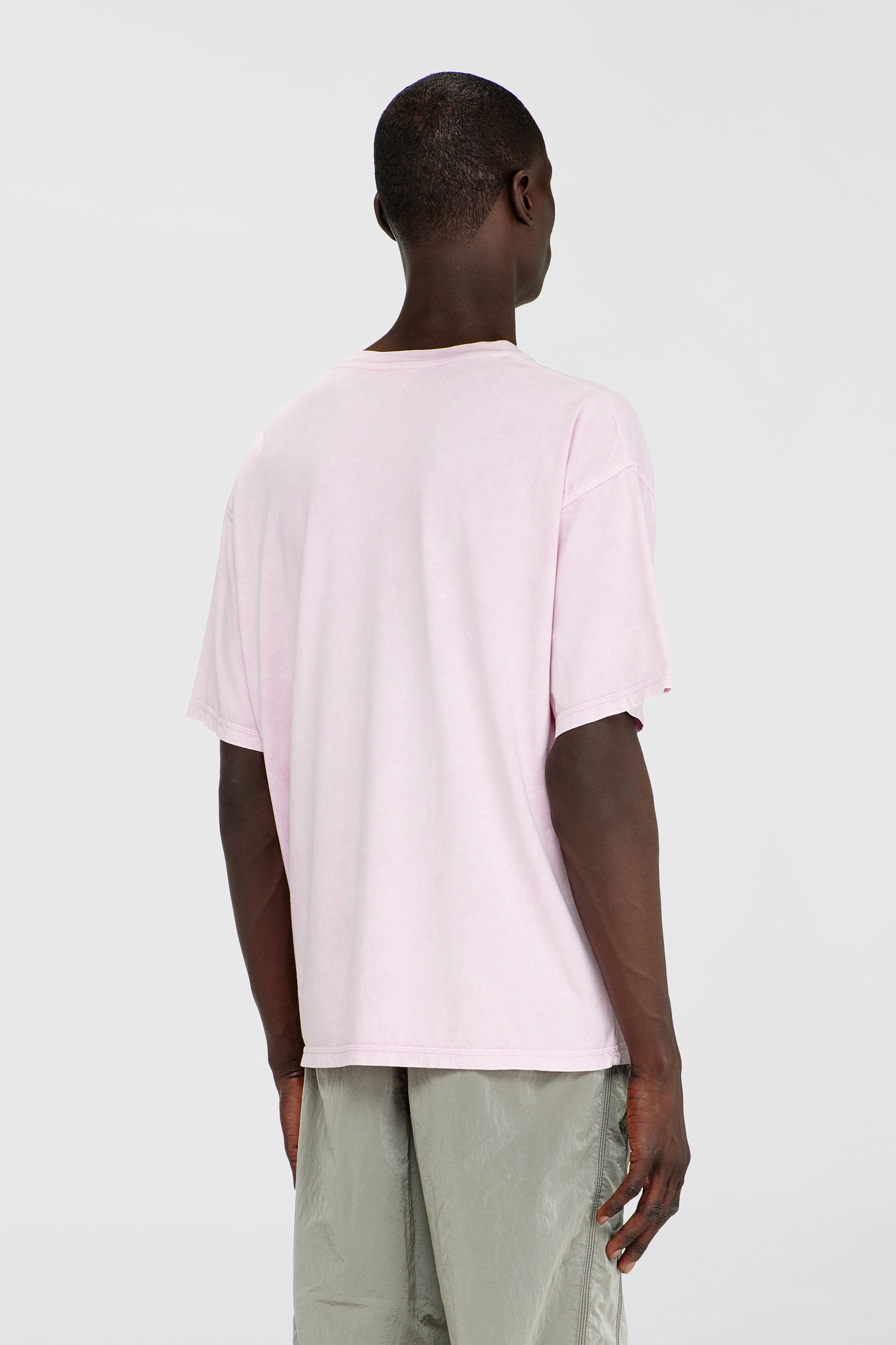 Diesel - T-BOXT-AA14, Camiseta de algod&oacute;n con efecto tratado Hombre in Rosa - 4