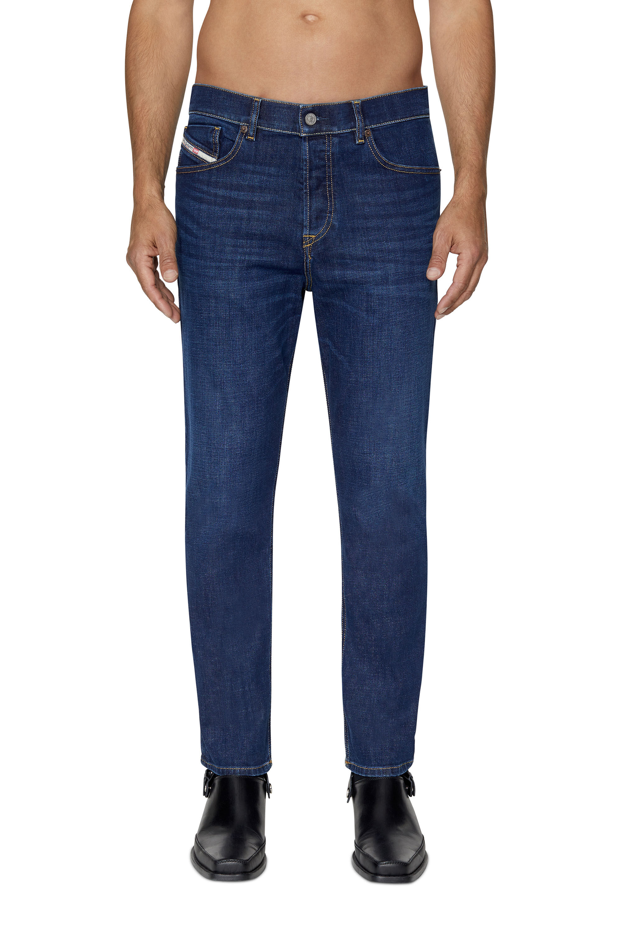 Diesel - Tapered Jeans 2005 D-Fining 09B90, Azul Oscuro - Image 3