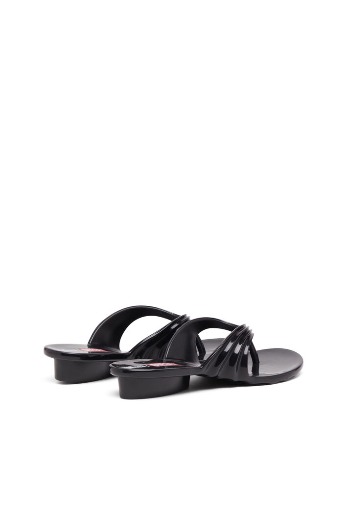 Diesel - MELISSA QUANTUM THONG, Chanclas esculturales en Melflex® Mujer in Negro - 5