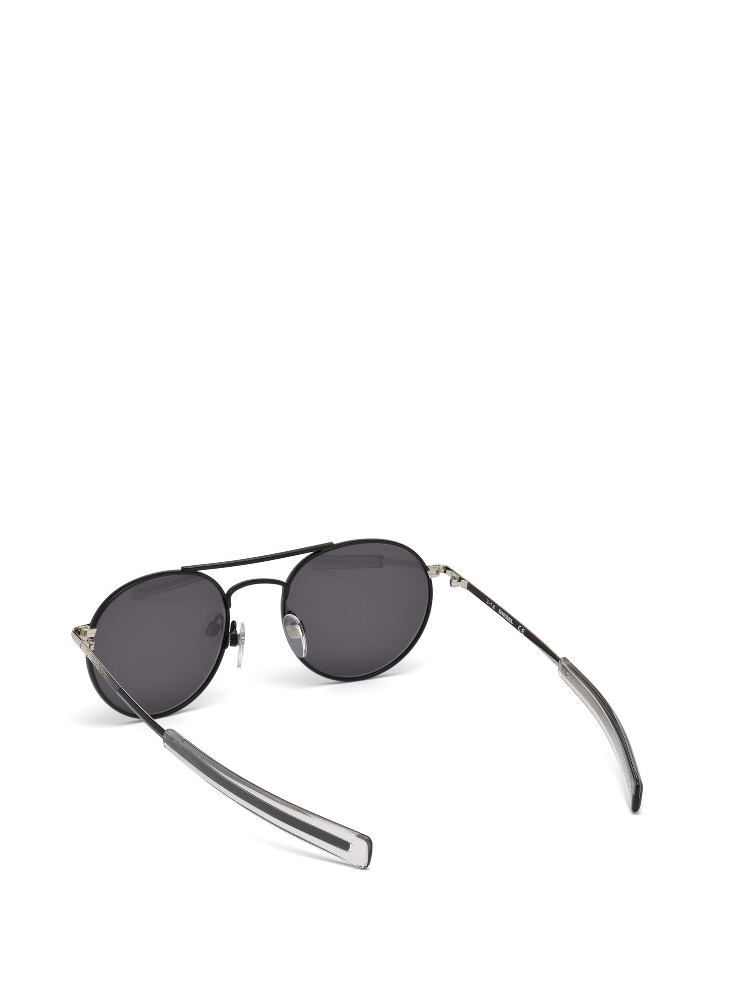 Diesel - DL0220, Gafas con montura redonda y patillas finas Hombre in Negro - 2