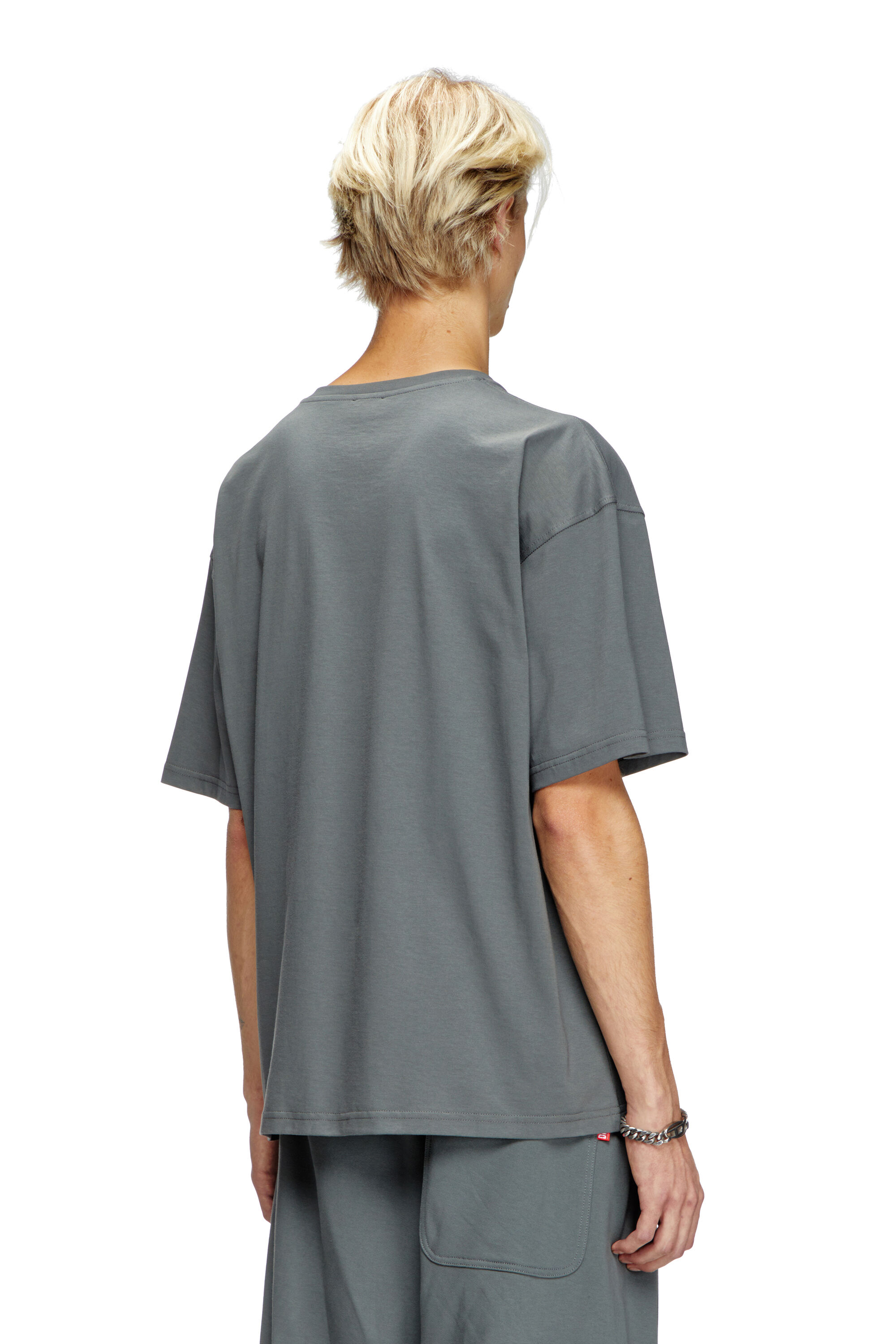Diesel - T-BOXT-1P-DD, Camiseta con parche de tatuaje Unisex in Gris - 4