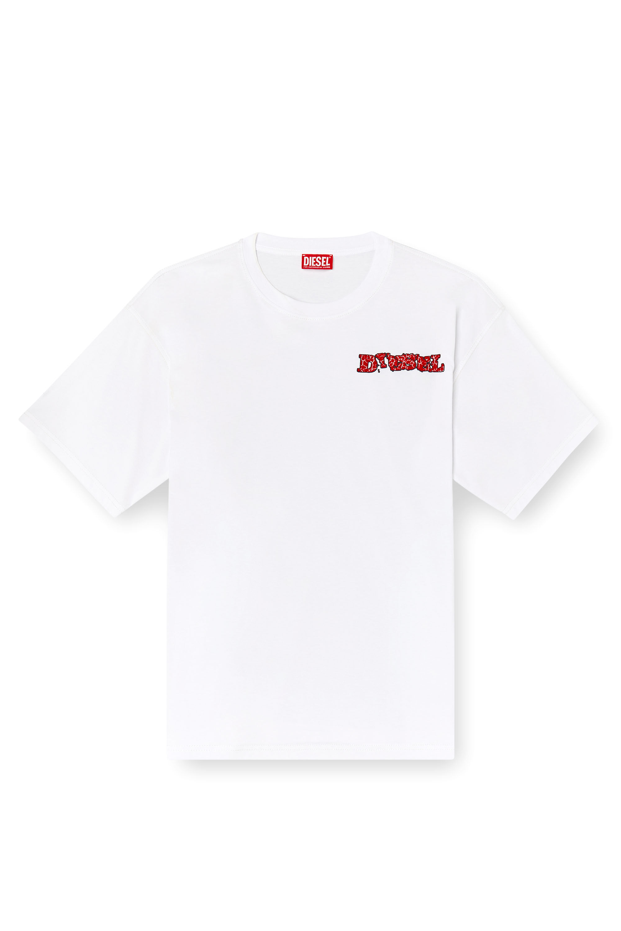 Diesel - T-BOXT-R20, Camiseta con logotipo en relieve Hombre in Blanco - 2