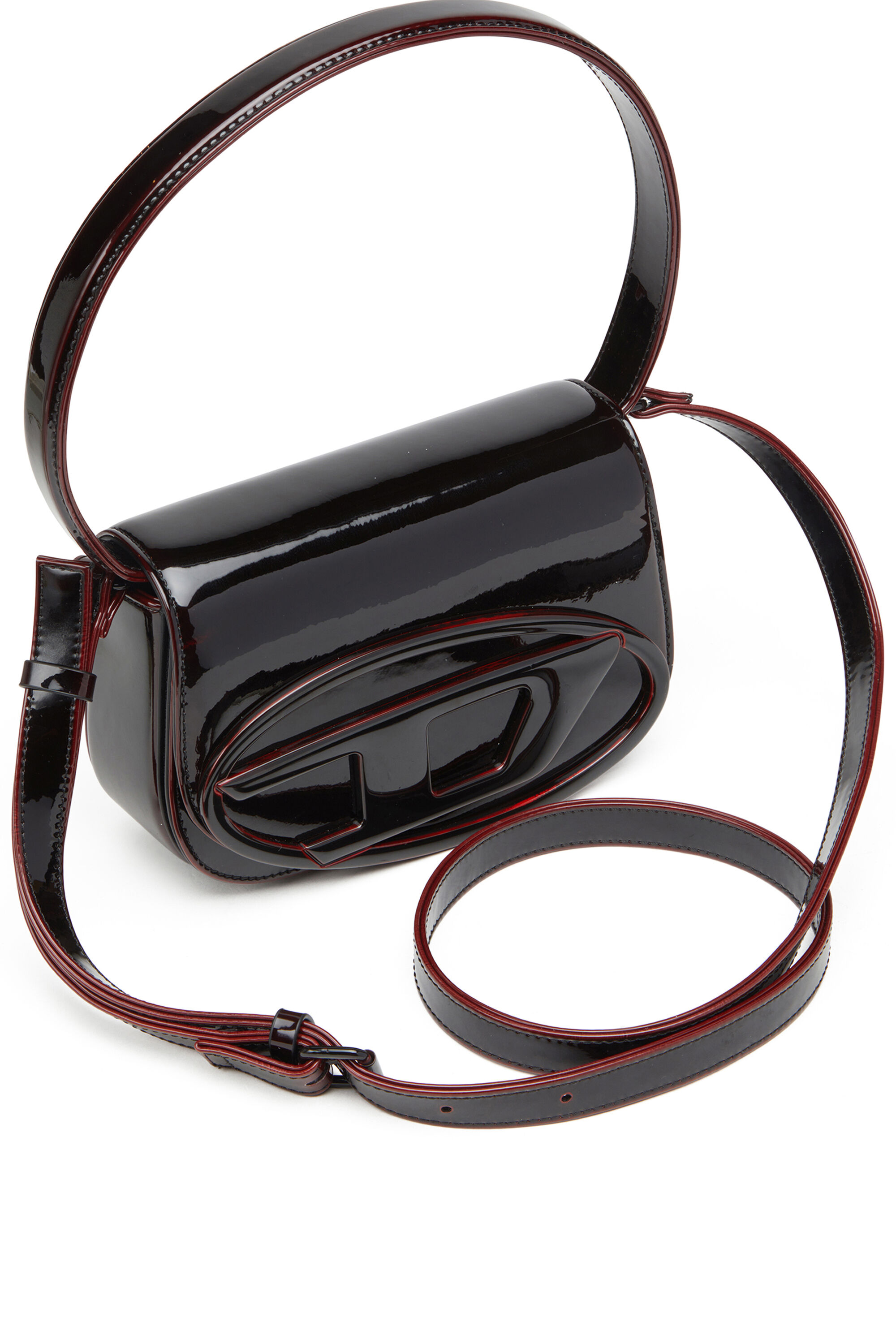 Diesel - 1DR, Woman's 1DR-Iconic 1DR bag in liquid PU in Burgundy - 2