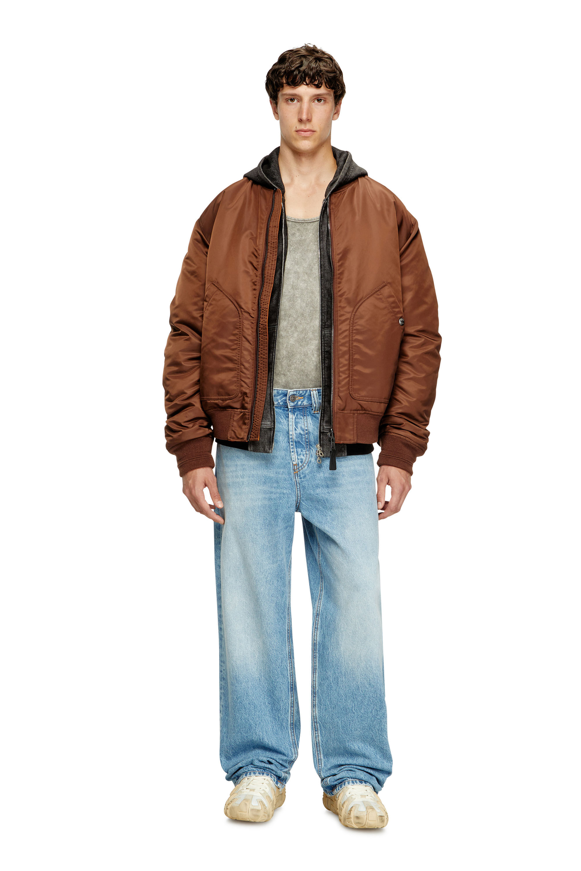 Diesel - Relaxed Jeans 2001 D-Macro 09I29 Hombre, Azul Claro - 1