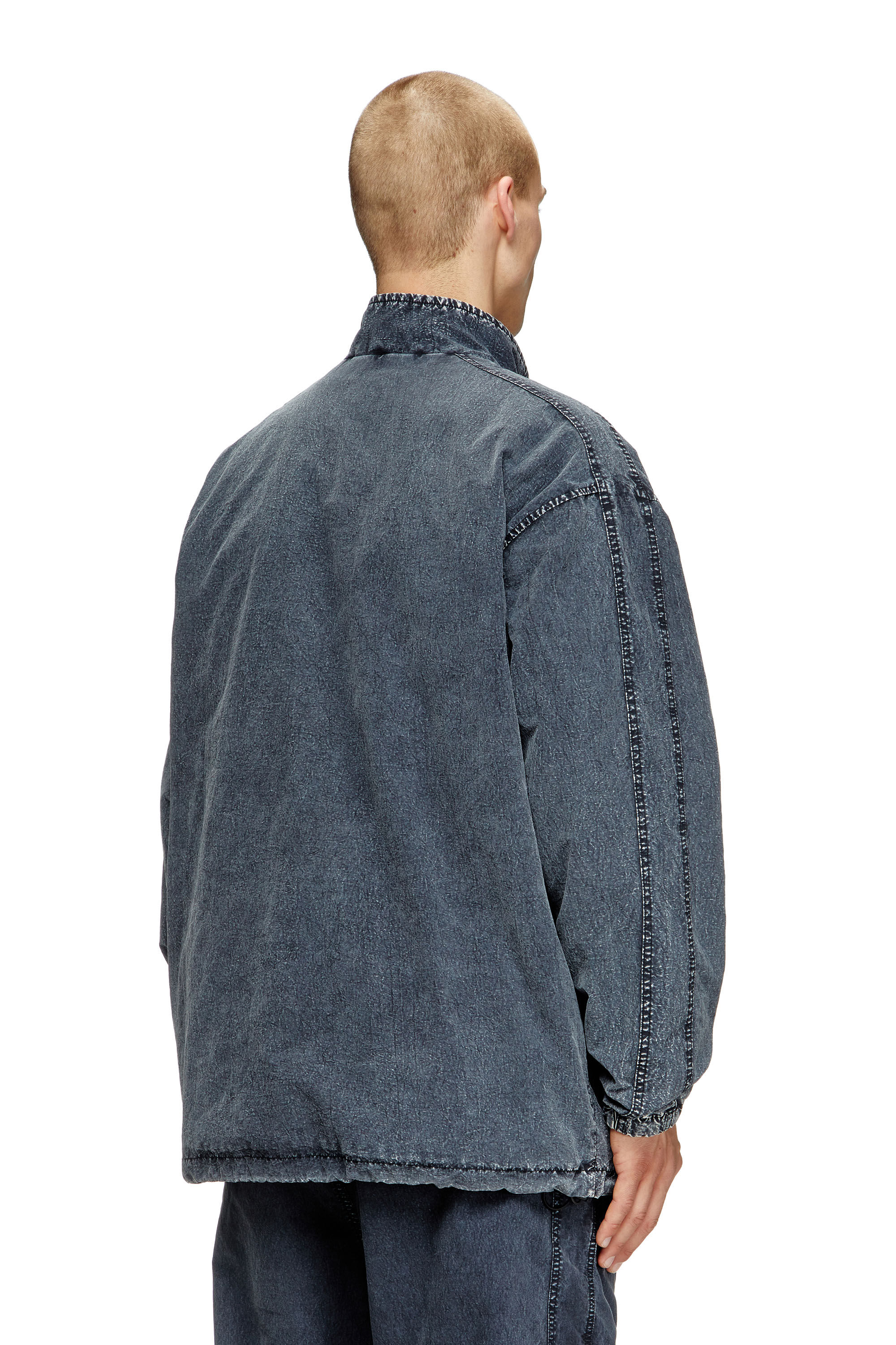 Diesel - J-WILSON, Chaqueta en taslan de nailon reciclado Hombre in Negro - 4