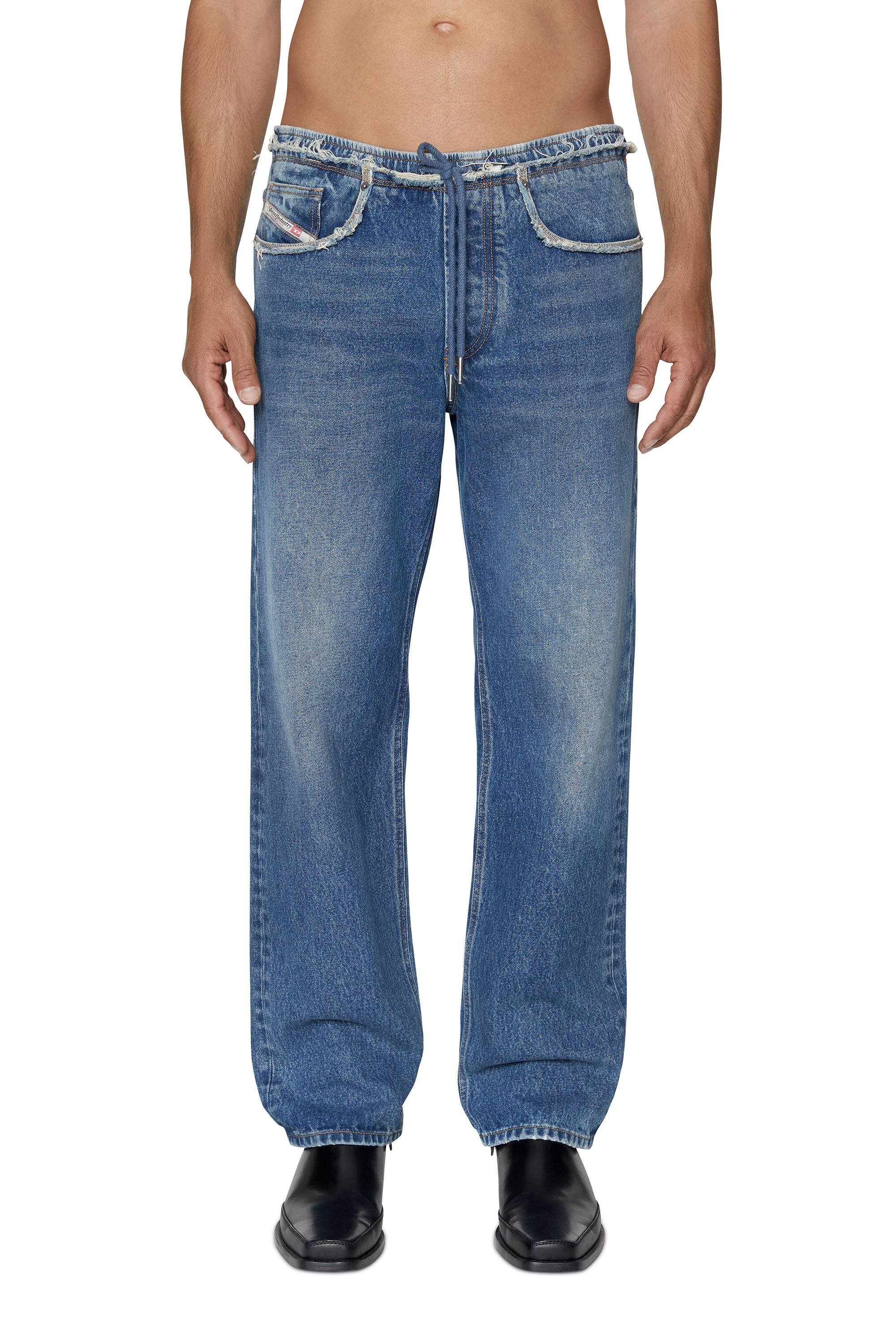Diesel - D-Sert 007F2 Straight Jeans, Azul medio - Image 3
