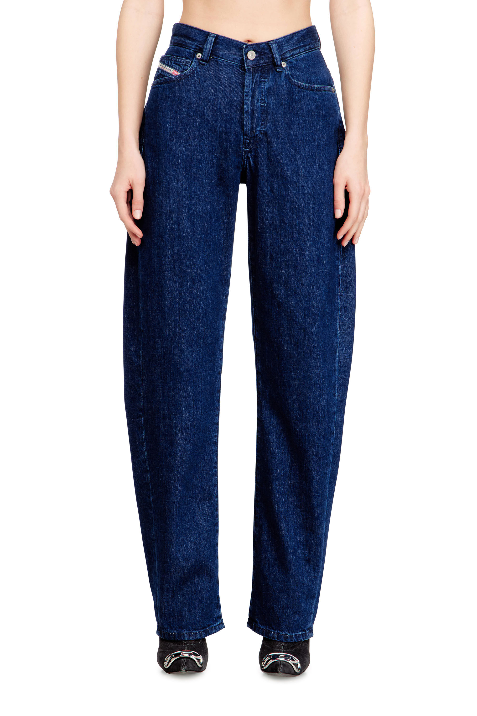 Diesel - Relaxed Jeans 1974 D-Ellz 0DBDX Mujer, Azul Oscuro - 2