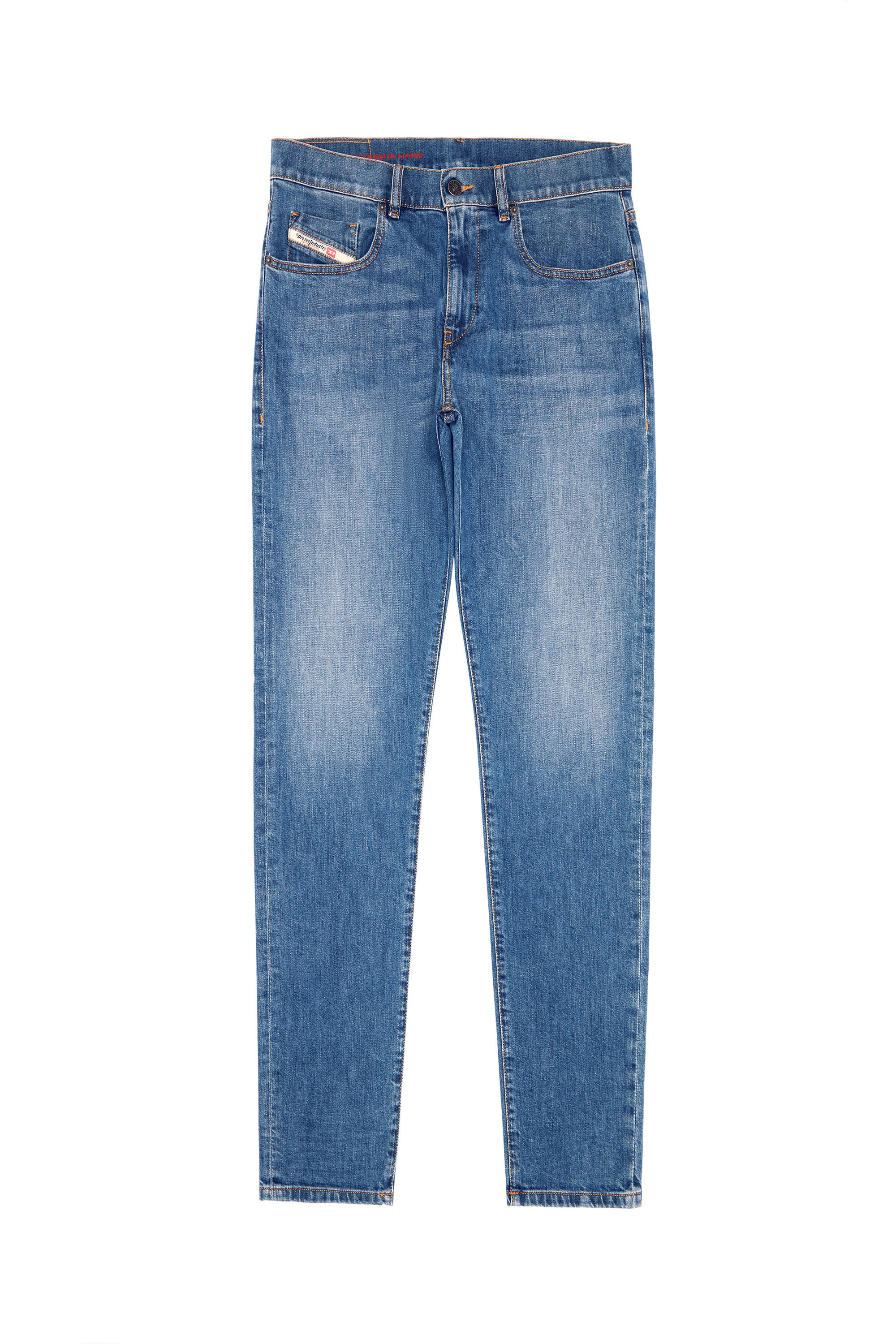Diesel - 2019 D-STRUKT 0EHAJ Slim Jeans, Azul medio - Image 2