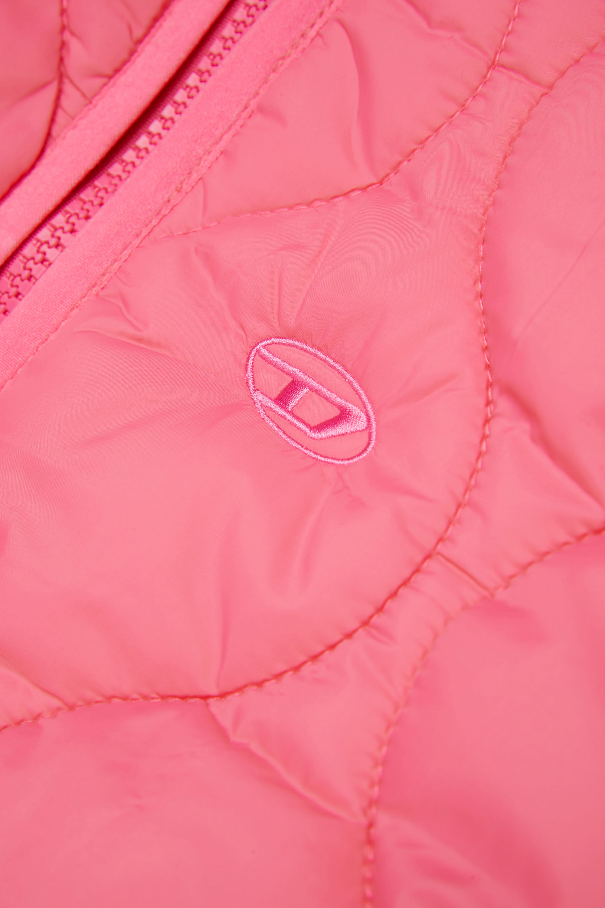 Diesel - JPOP, Chaqueta liner de nailon acolchado Mujer in Rosa - 4