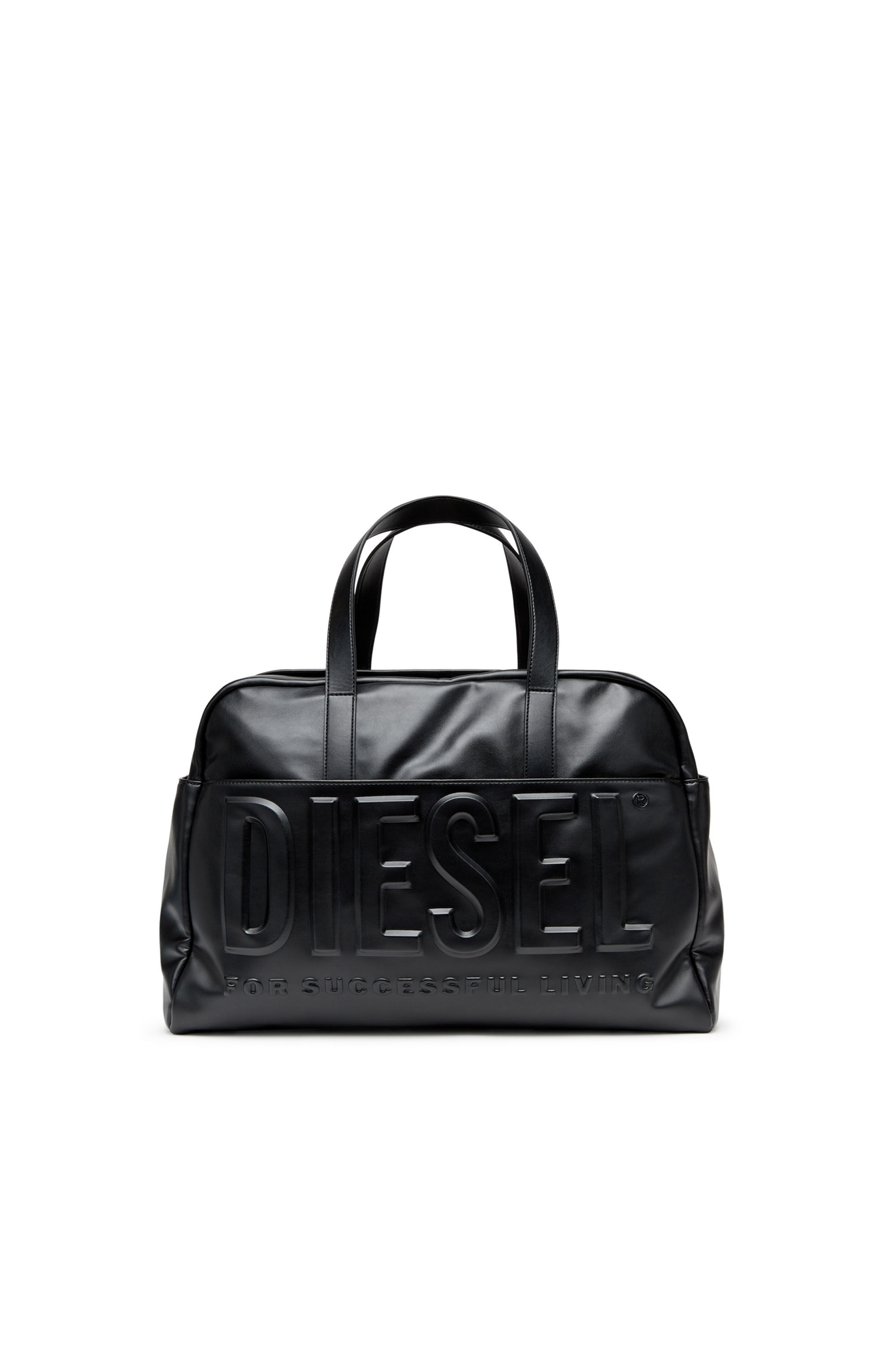 Diesel - DSL 3D DUFFLE L X, Hombre Dsl 3D L-Talego con logotipo 3D extremo in Negro - Image 1
