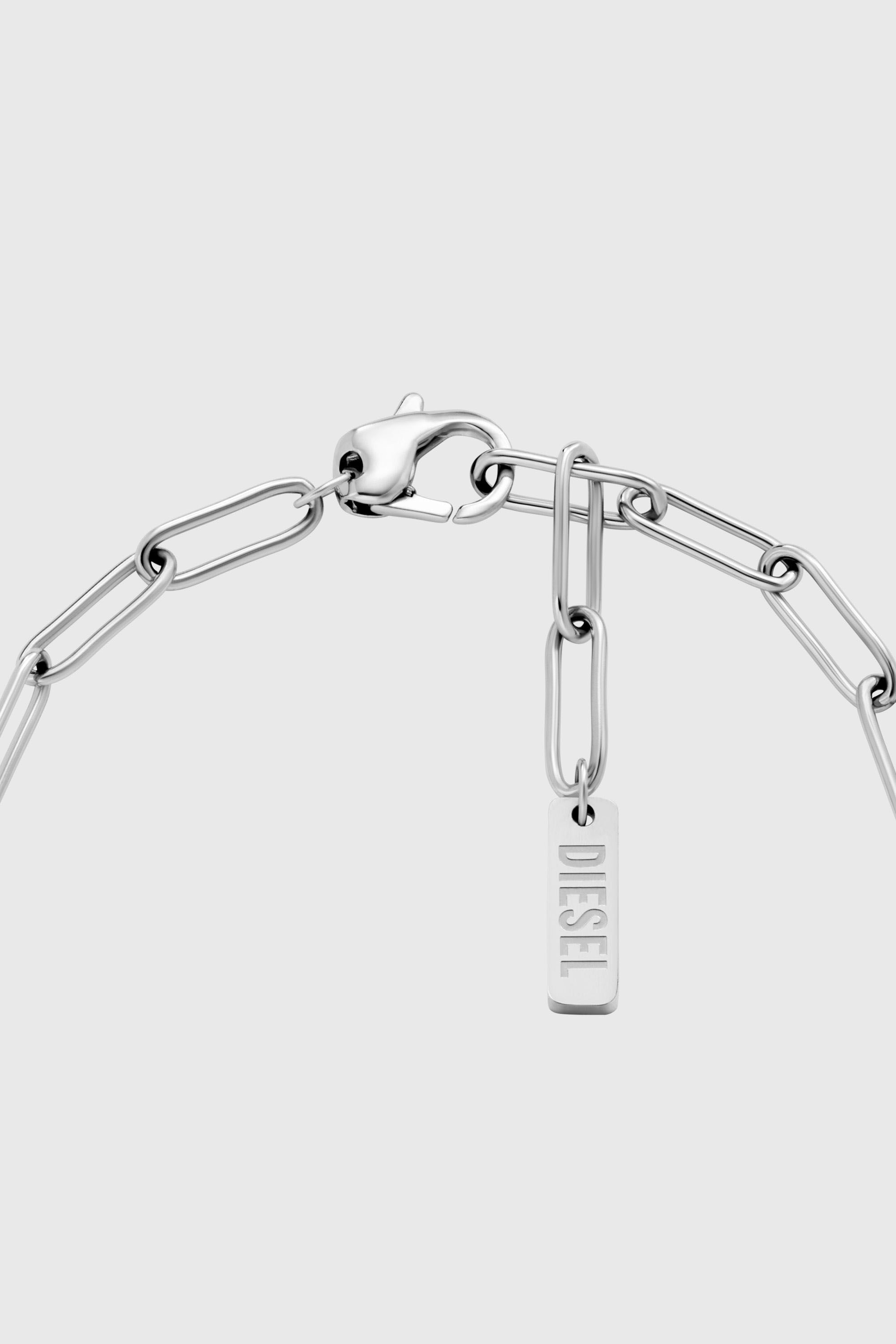 Diesel - DX1604040, Pulsera con dijes de acero inoxidable Unisex in Plateado - 2