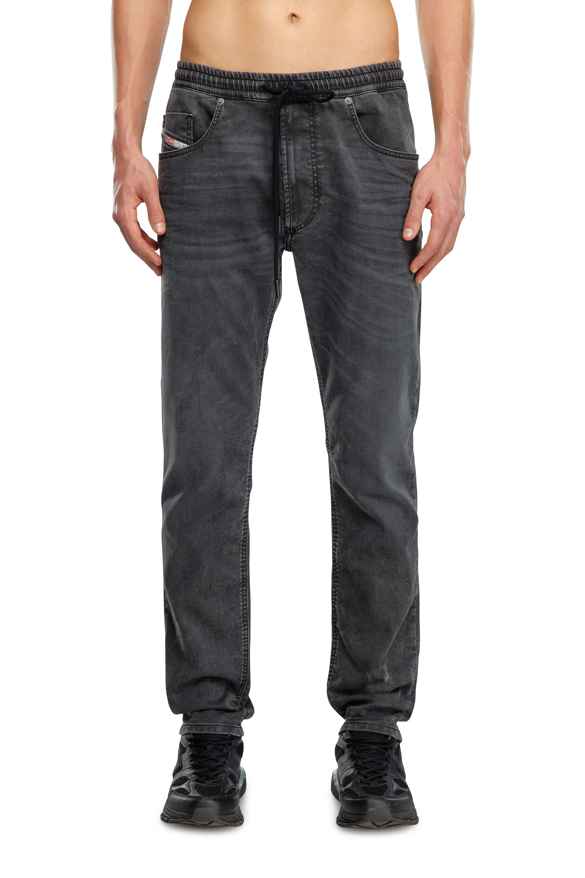 Diesel - Regular 2030 D-Krooley Joggjeans® 09J75 Hombre, Negro/Gris oscuro - 3