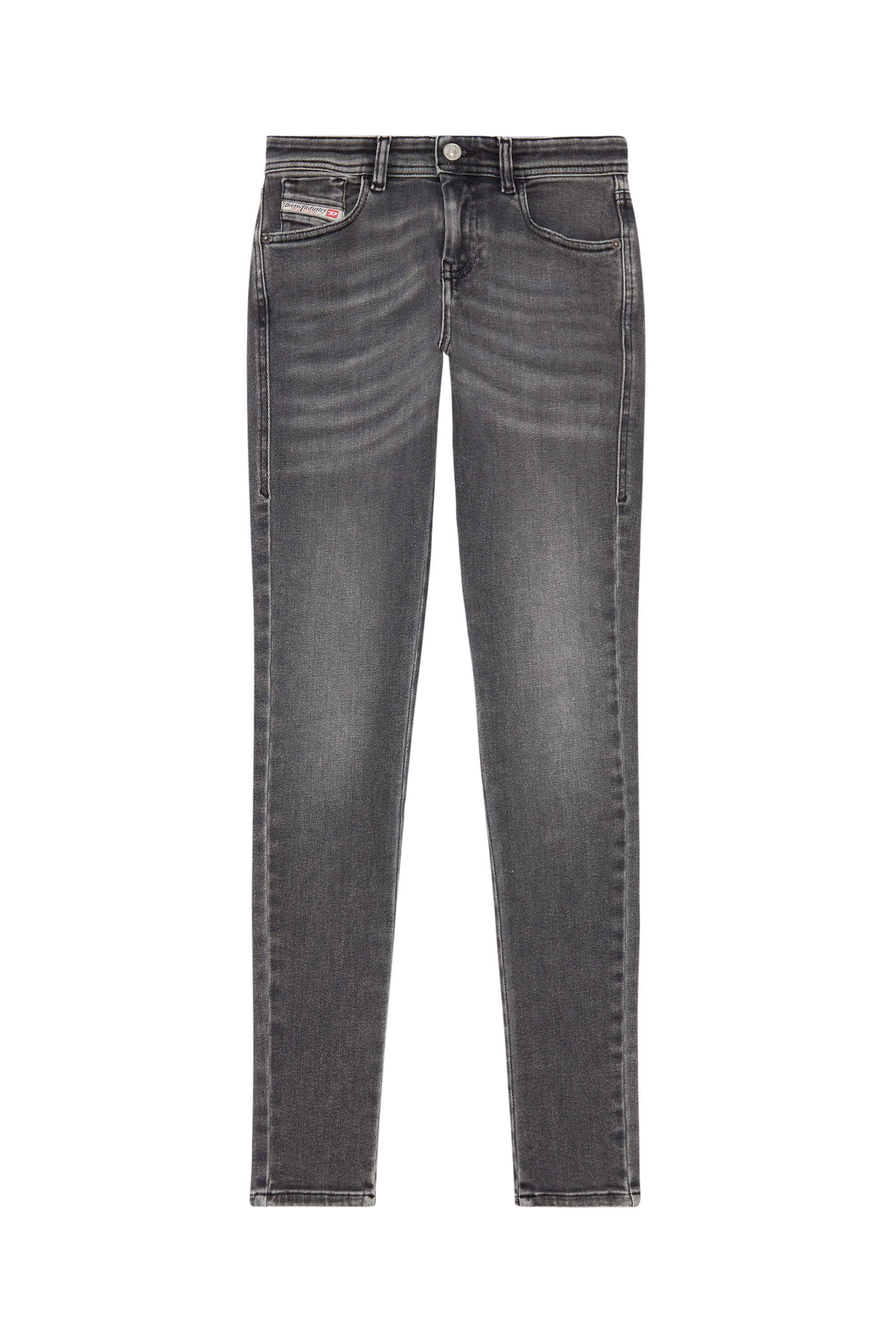 Diesel - Skinny Jeans 2017 Slandy 09H86 Mujer, Negro/Gris oscuro - 2