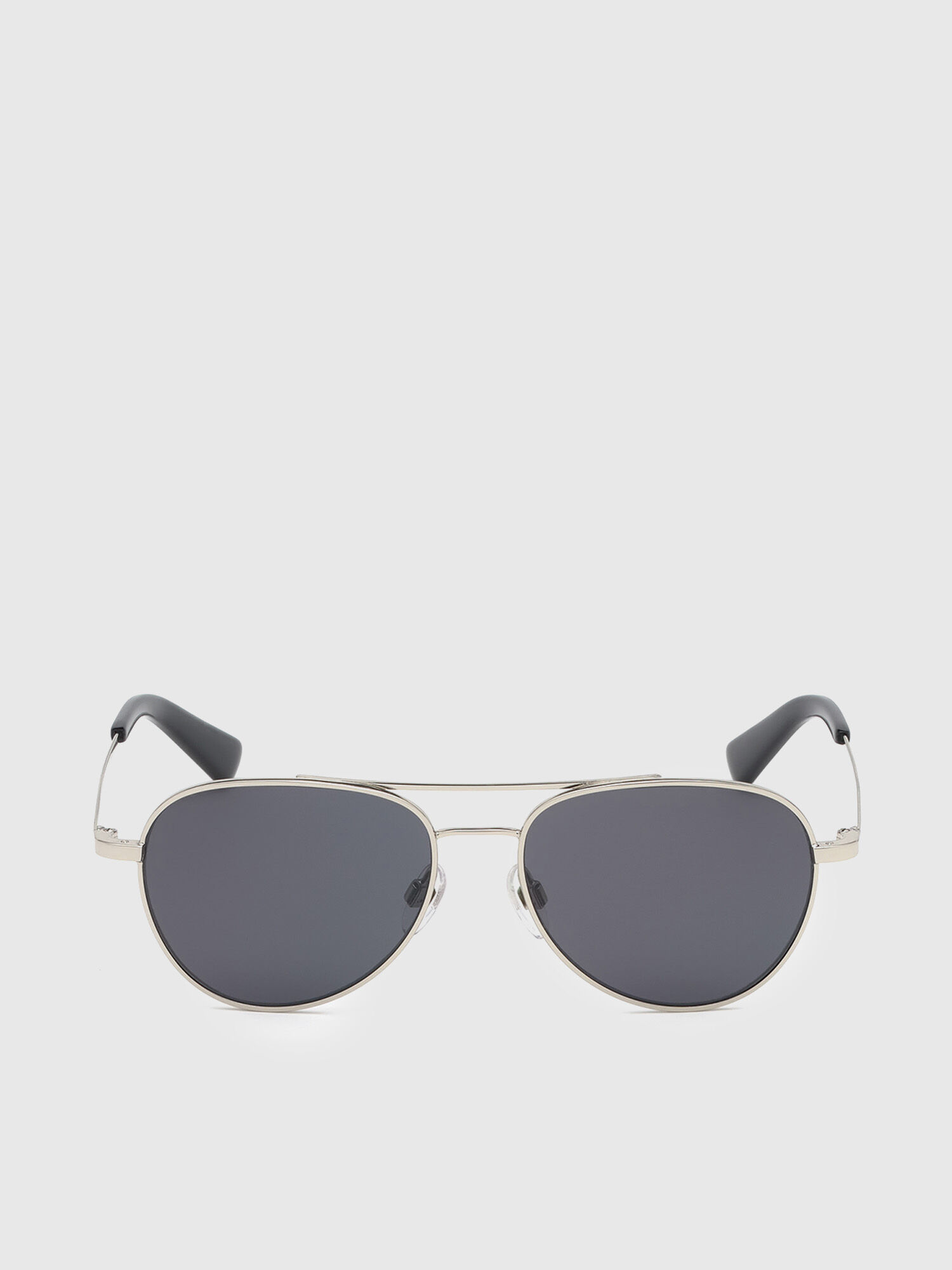 Diesel - DL0291, Gafas metálicas de forma piloto Unisex in Plateado - 1