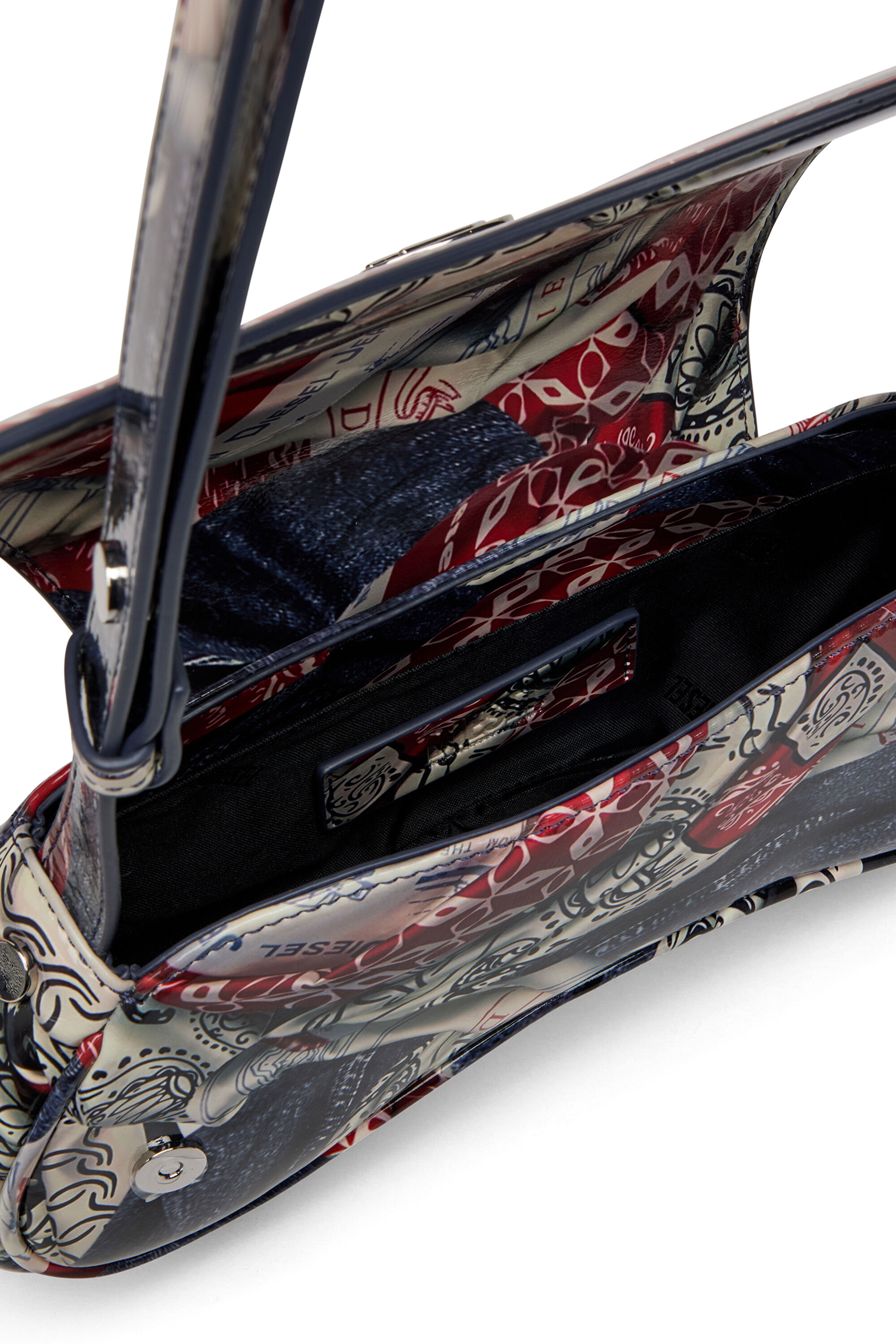 Diesel - PLAY CROSSBODY, Play-Talego con estampado de logotipo desteñido Mujer in Multicolor - 2