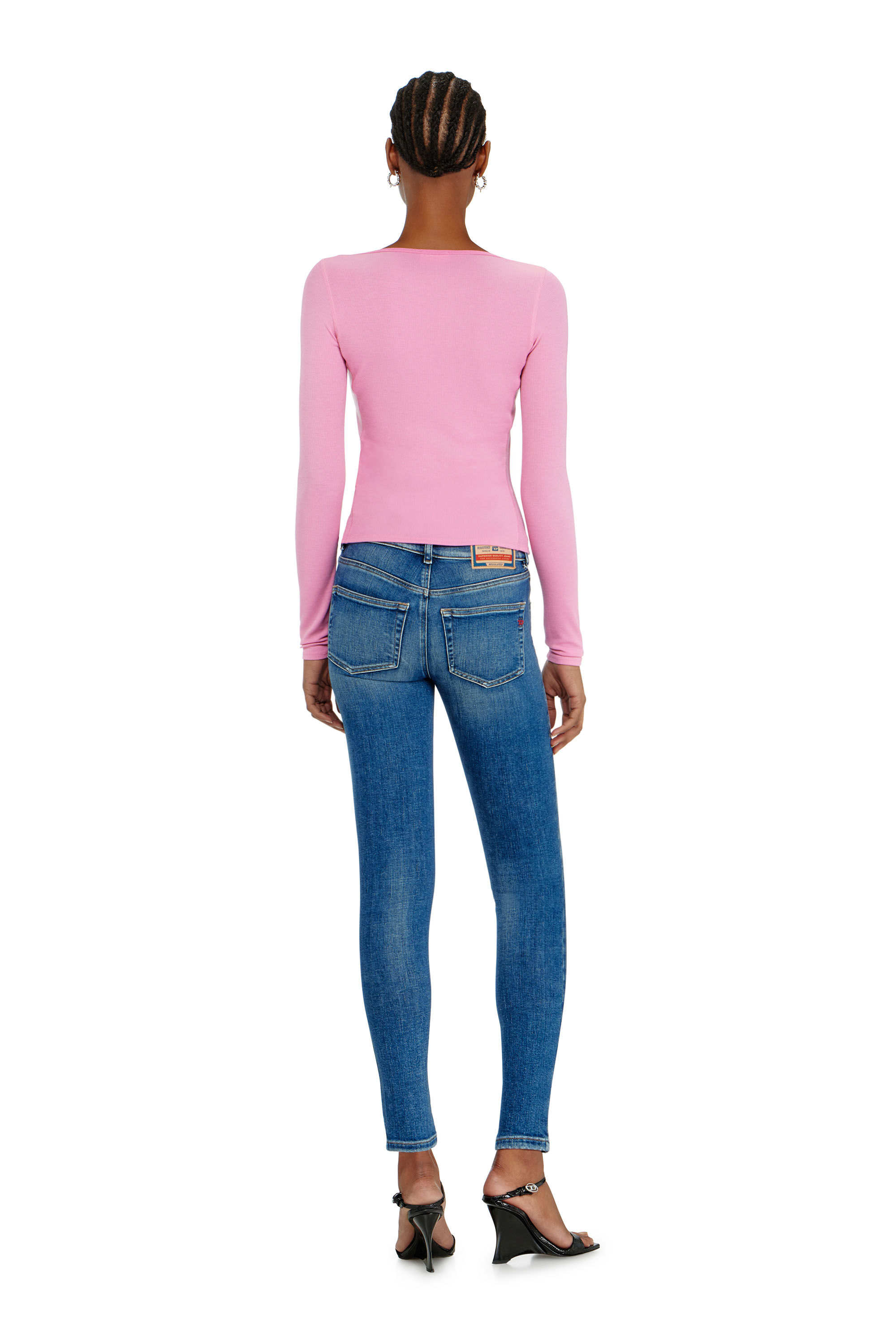 Diesel - Skinny Jeans 2017 Slandy 09P71 Mujer, Azul medio - 3