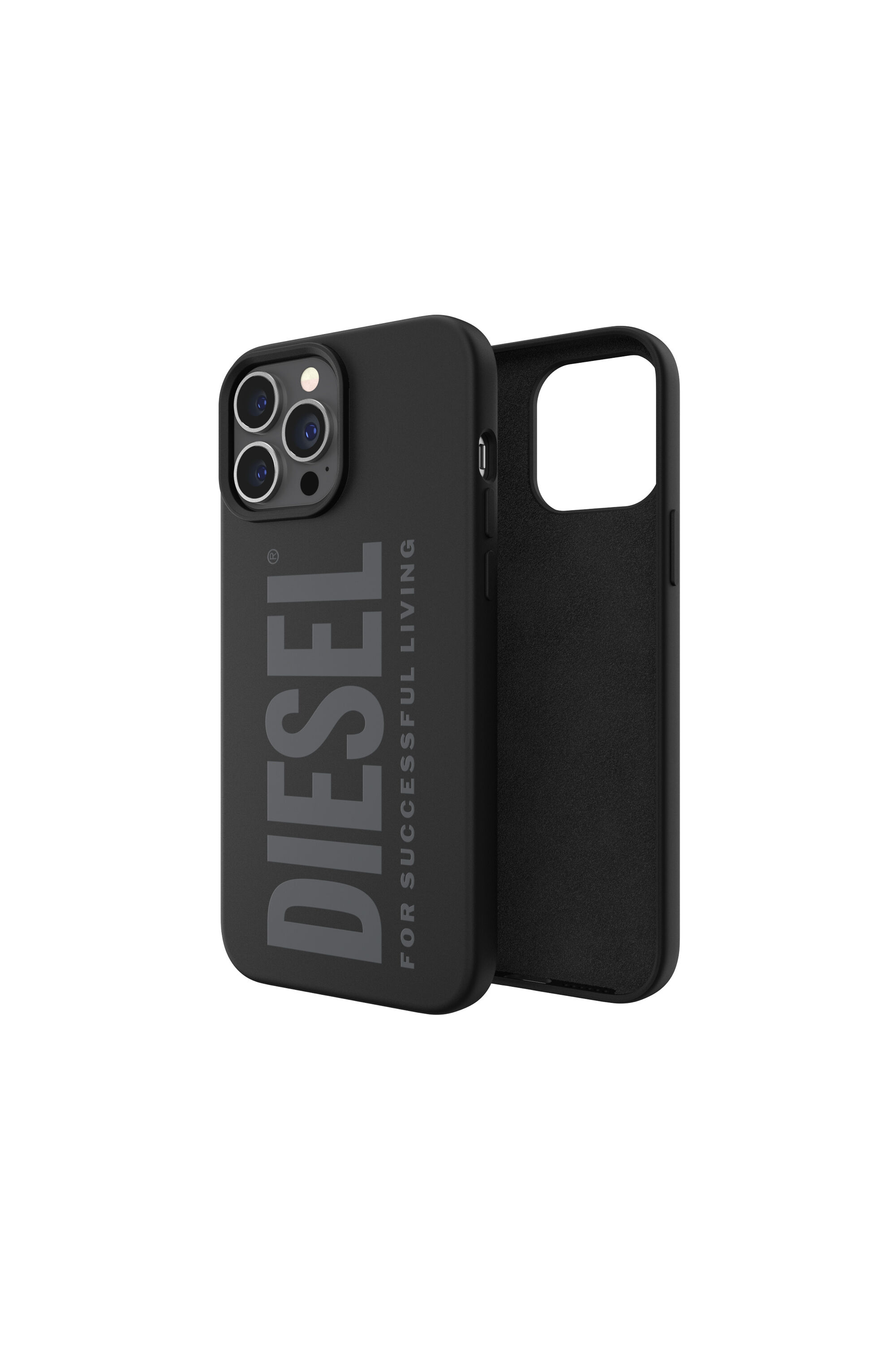 Diesel - 47164 SILICONE CASE, Funda de silicona por iPhone 13 Pro Max Unisex in Negro - 1