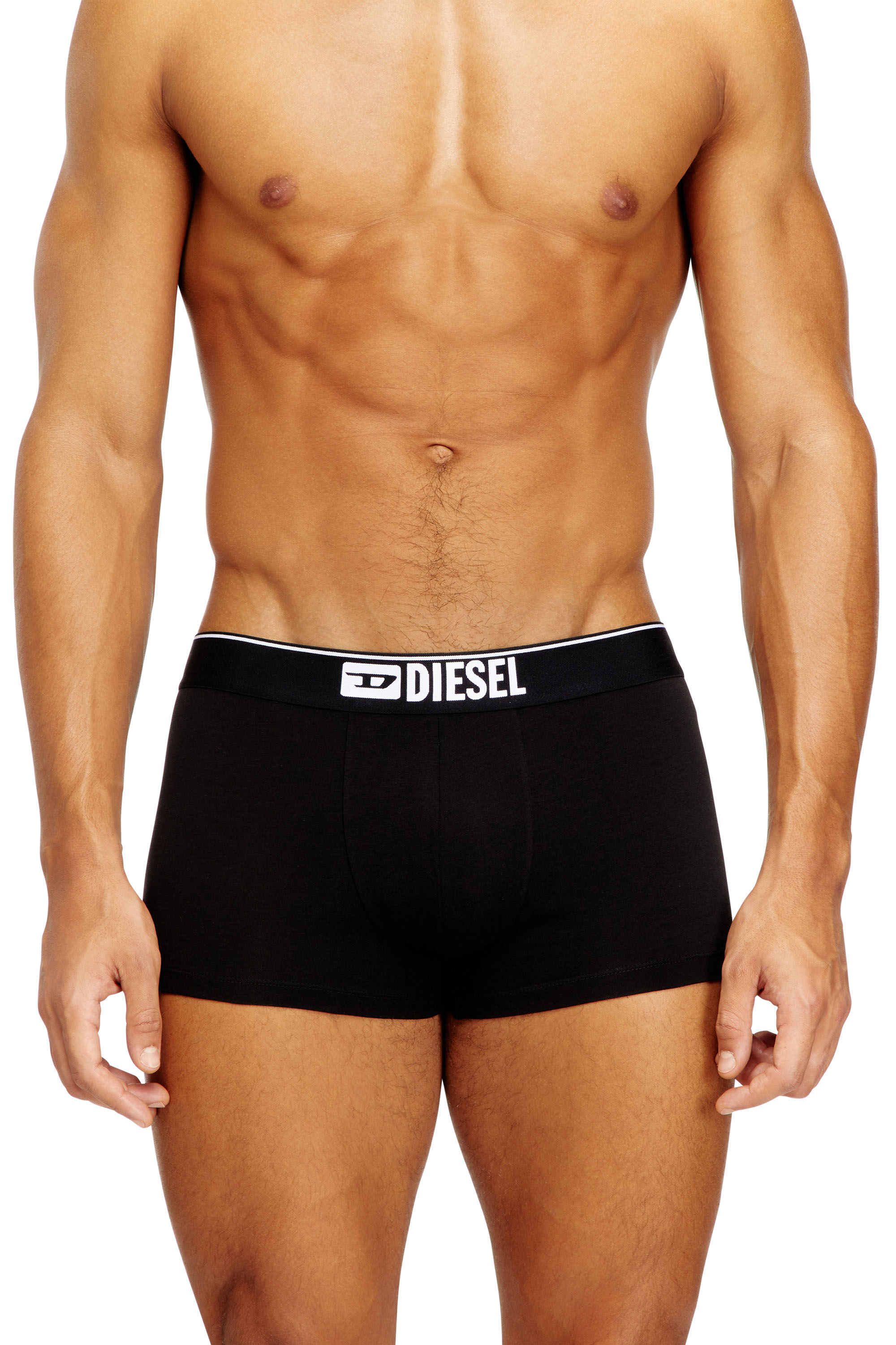 Diesel - DAMIEN-D-BOX-3PACK, Paquete de 3 bóxers de algodón elástico con estampado completo Hombre in Negro - 3