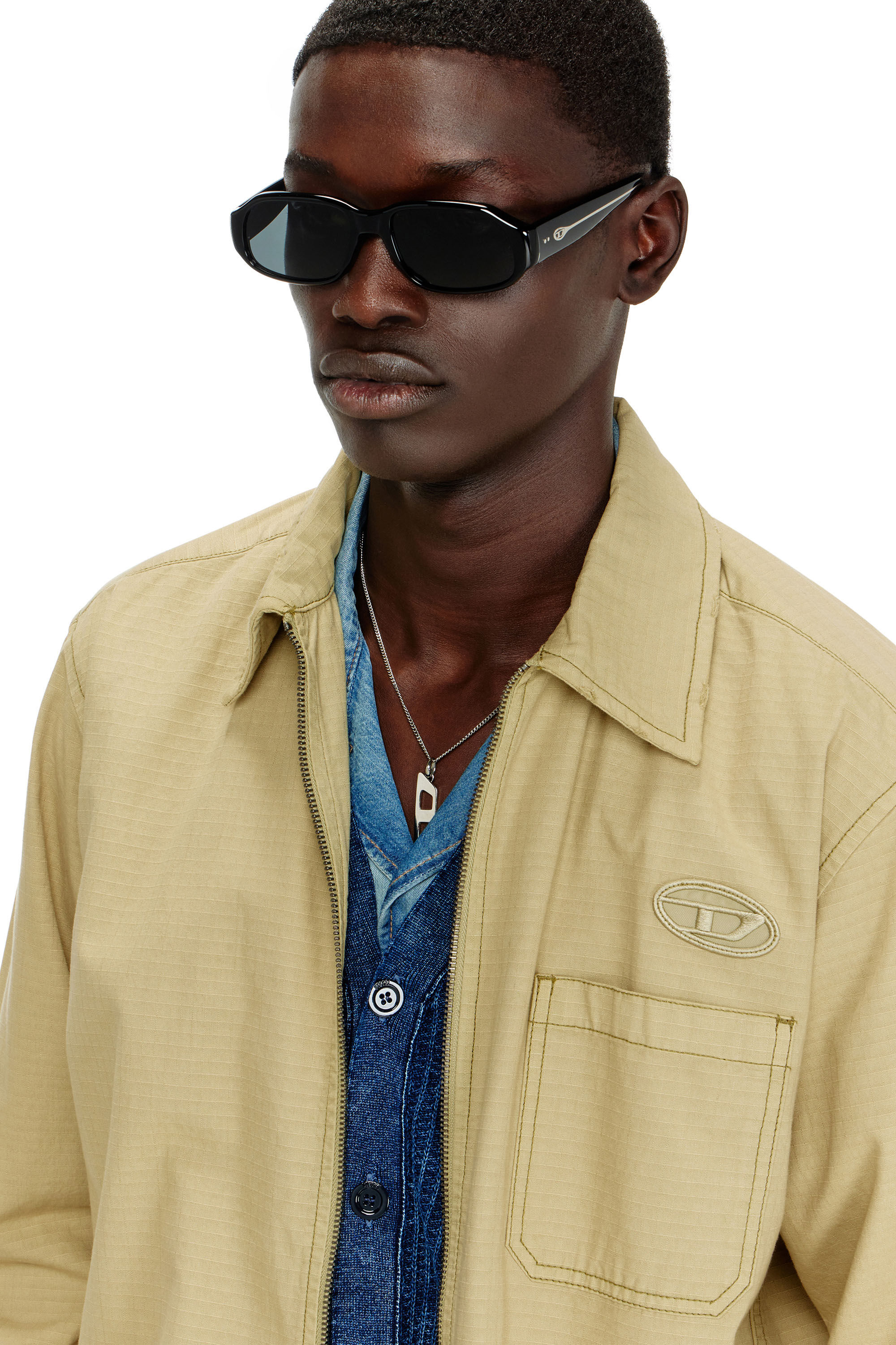 Diesel - 0DL2009U, Gafas de sol rectangulares Unisex in Negro - 4