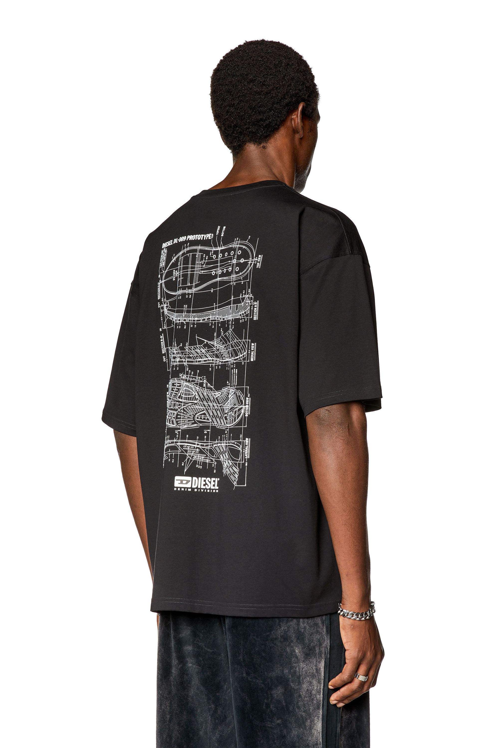 Diesel - T-BOXT-N2, Hombre Camiseta con estampado de deportiva Prototype in Negro - Image 4