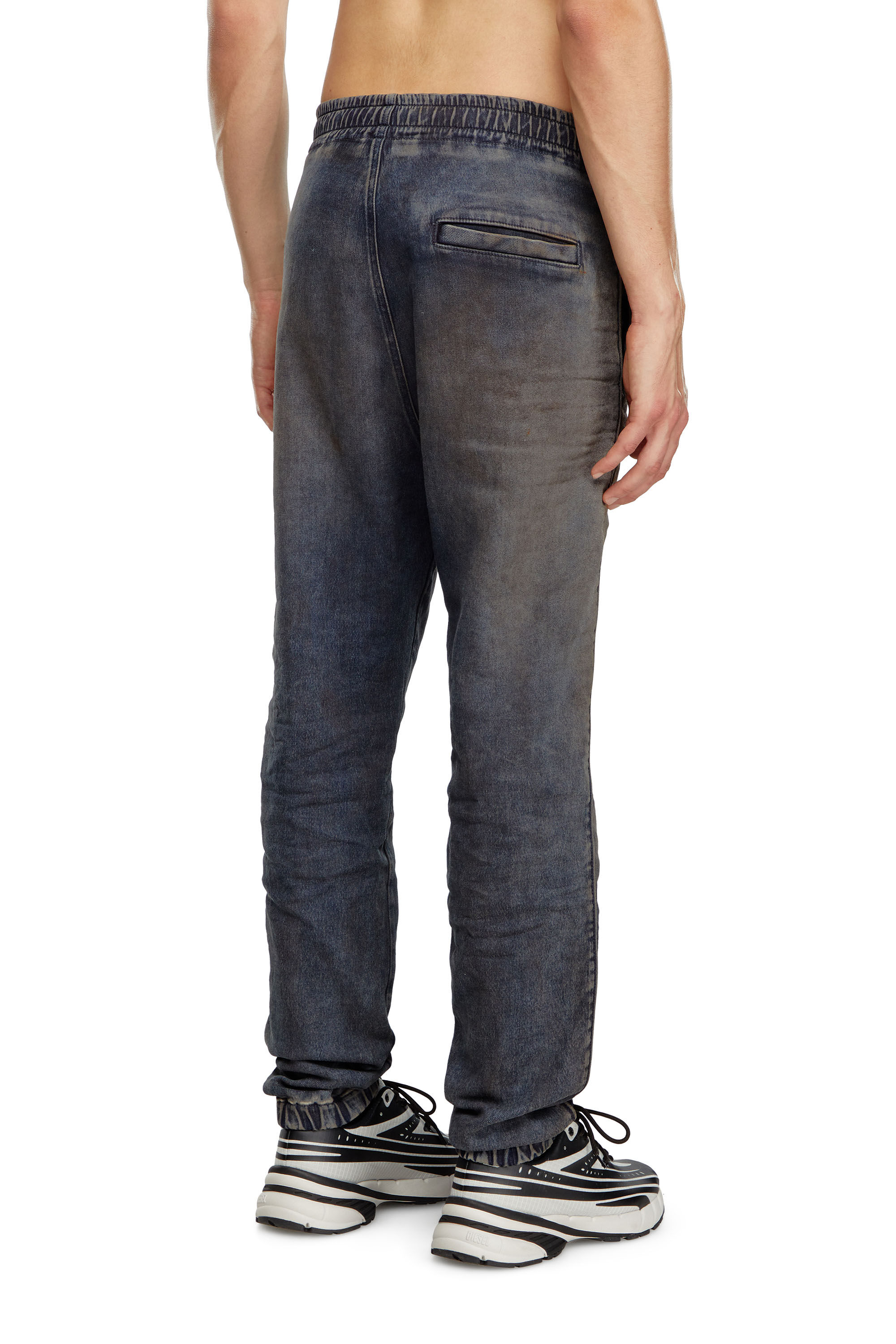 Diesel - Hombre Tapered D-Lab Track Denim 068LV, Azul Oscuro - Image 4