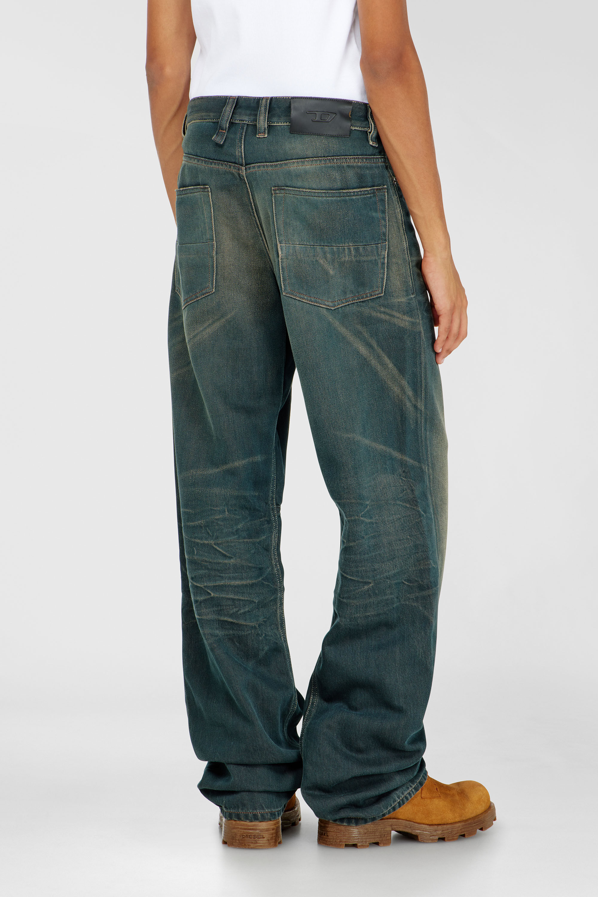 Diesel - Relaxed Jeans 2001 D-Macro 09P85 Hombre, Azul Oscuro - 5