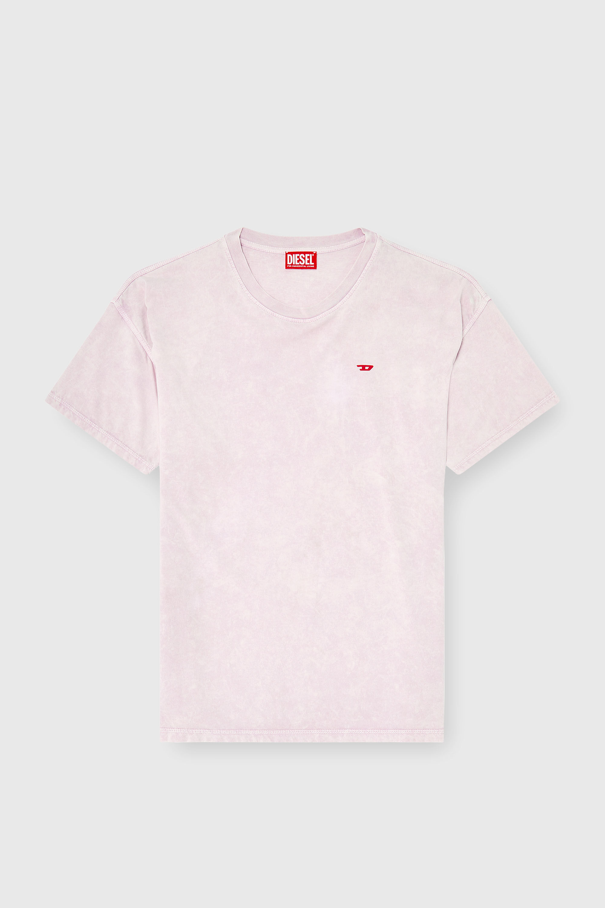 Diesel - T-BOXT-AA14, Camiseta de algod&oacute;n con efecto tratado Hombre in Rosa - 2