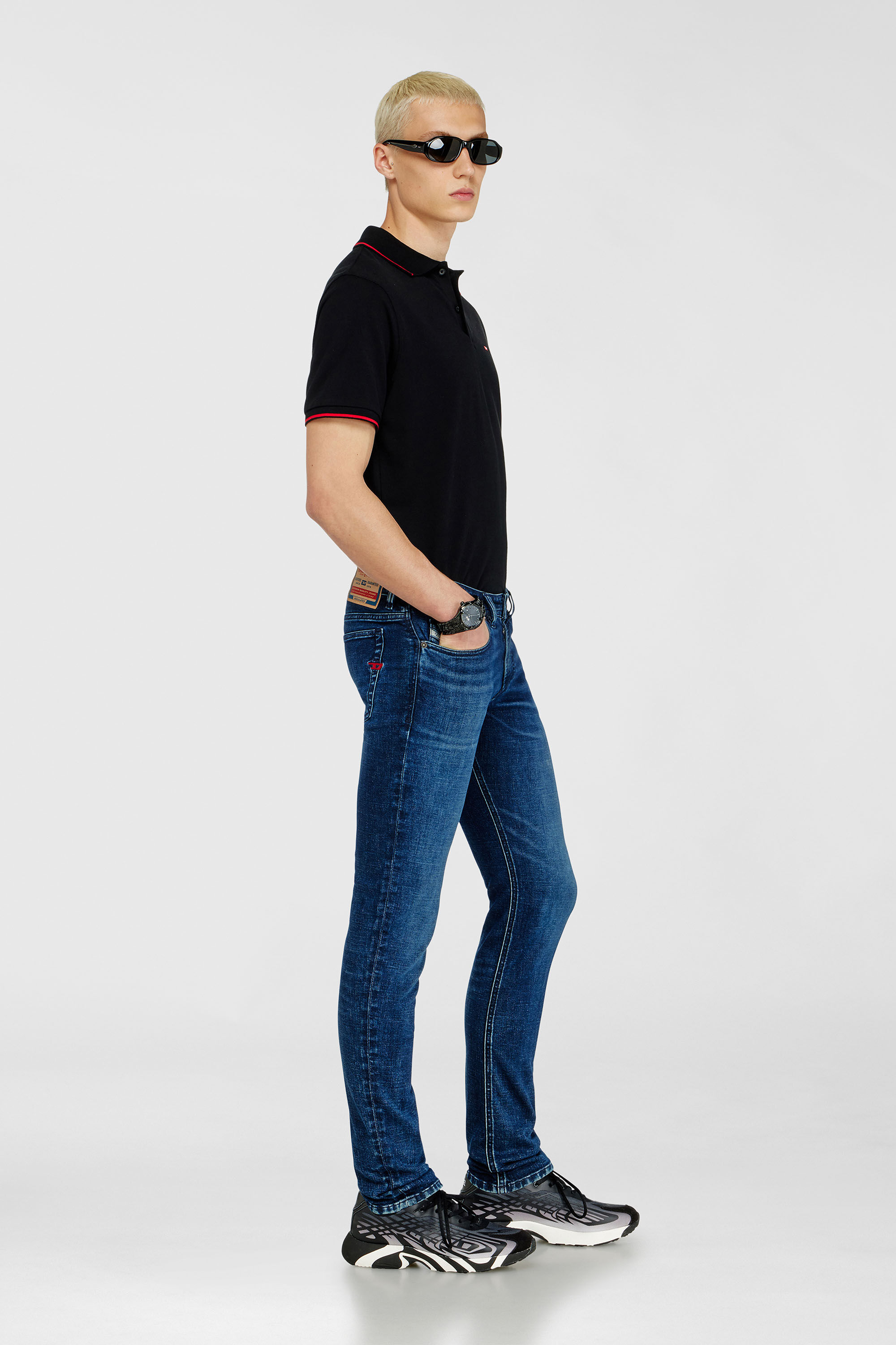 Diesel - Skinny Jeans 1979 Sleenker 0KBBD Hombre, Azul Oscuro - 2
