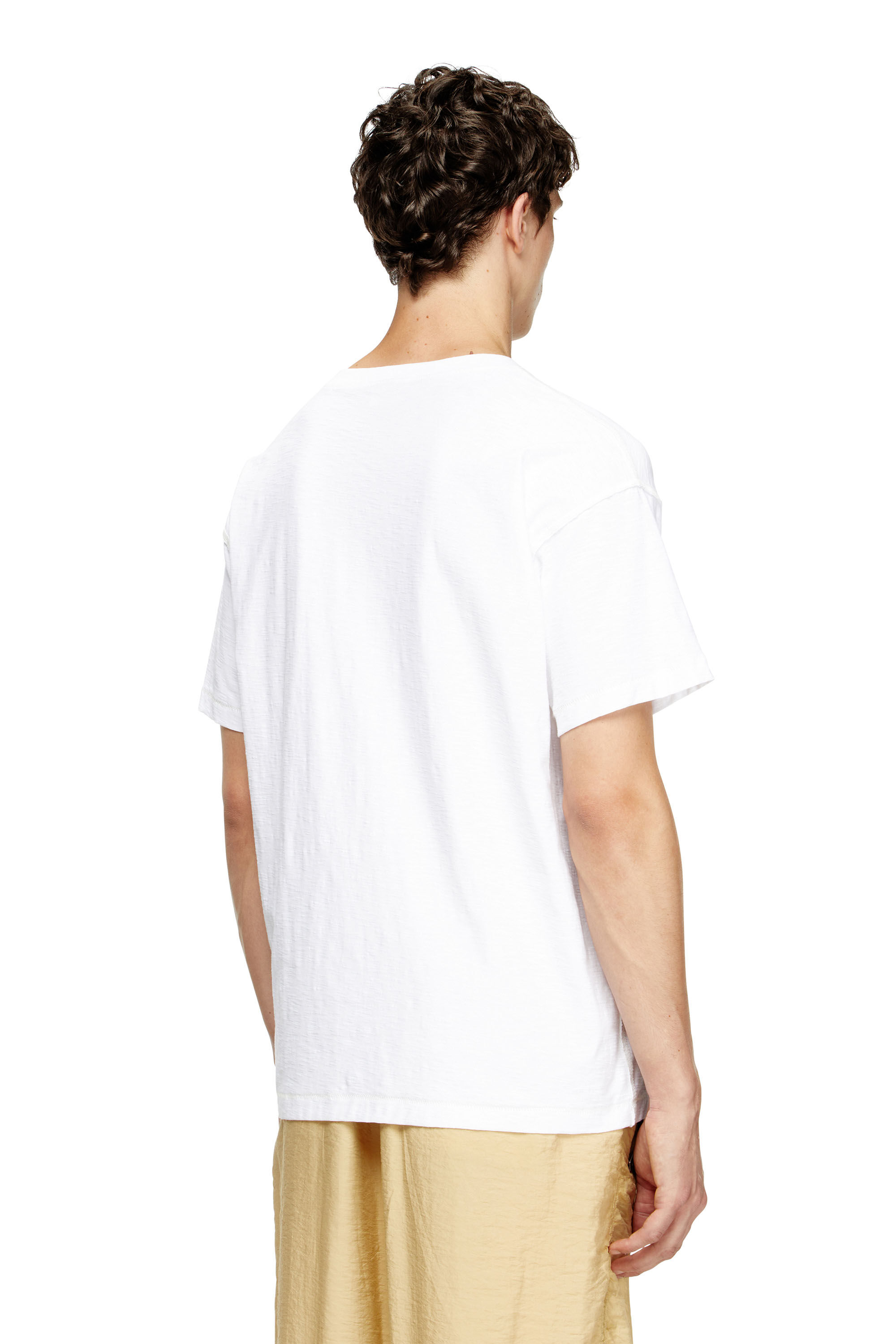 Diesel - T-NORM-T13, Sudadera con ave fénix bordada Hombre in Blanco - 4