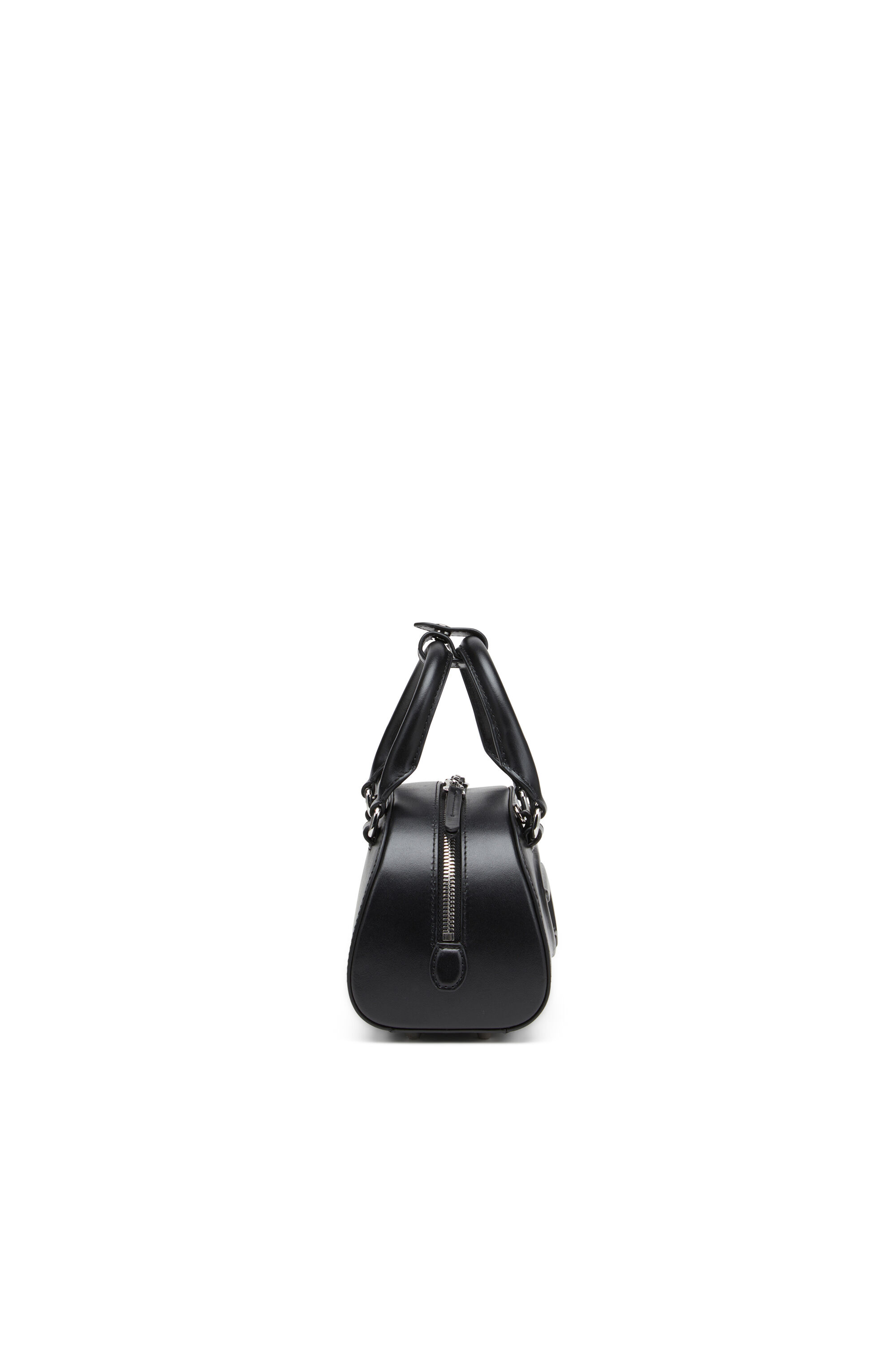Diesel - 1DR DOME CROSSBODY, Mini bolso de cuero tipo bowling Mujer in Negro - 4