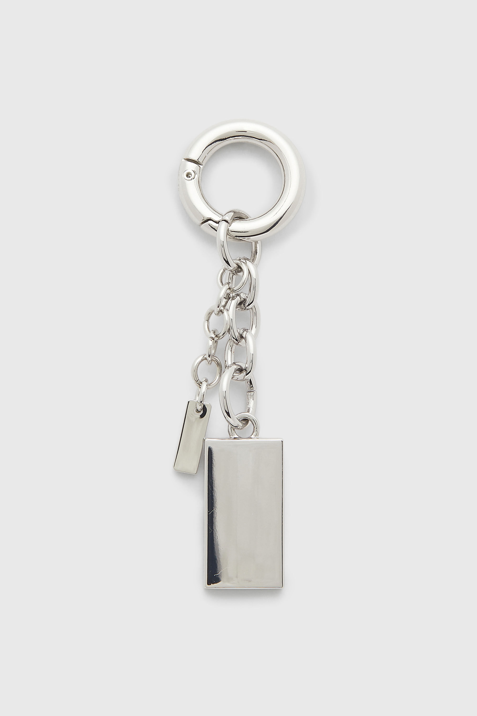 Diesel - CHARM-BISCOTTO, Llavero met&aacute;lico con charm logo Biscotto Mujer in Plateado - 2