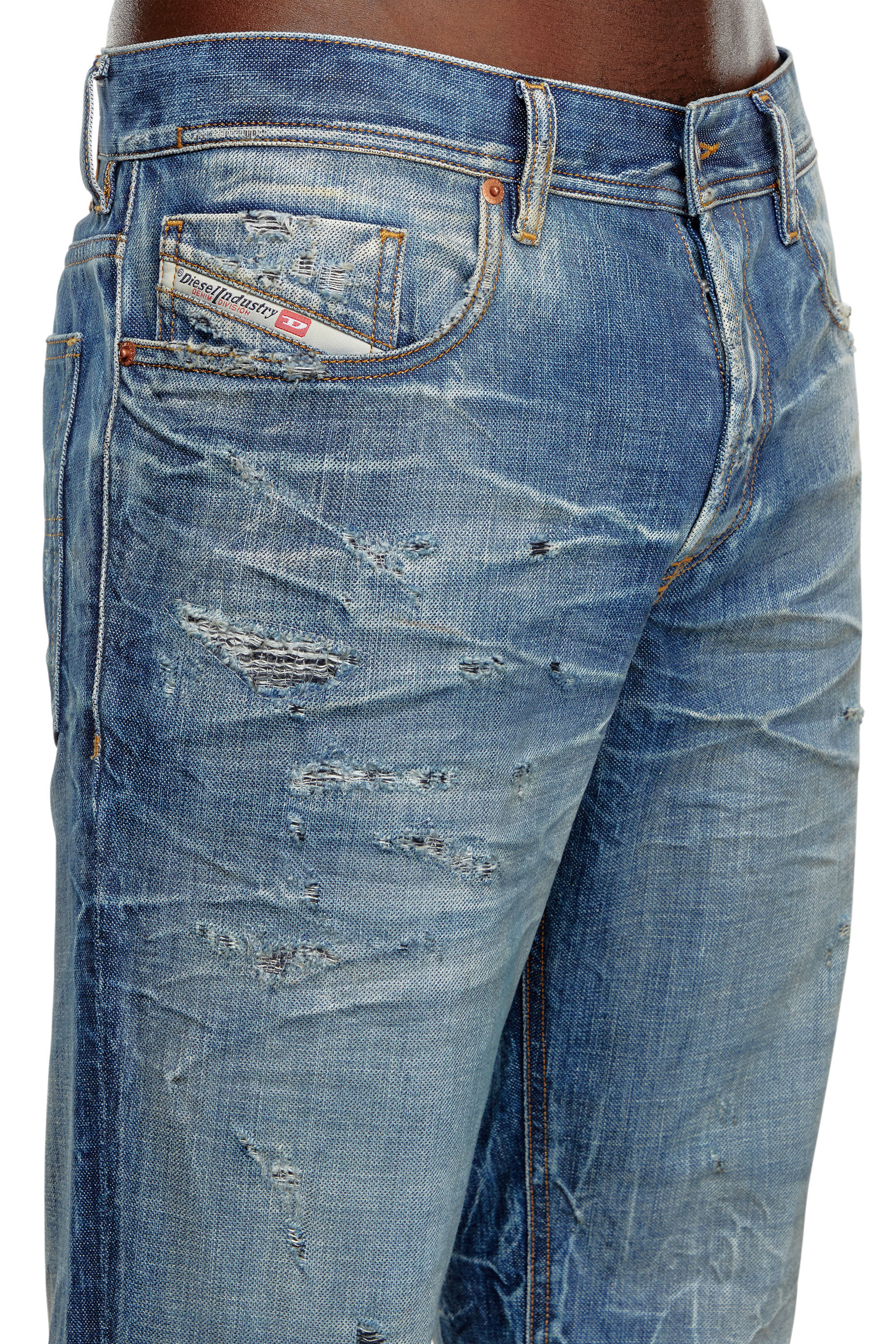 Diesel - Hombre Tapered Jeans 2023 D-Finitive 09K37, Azul medio - Image 5