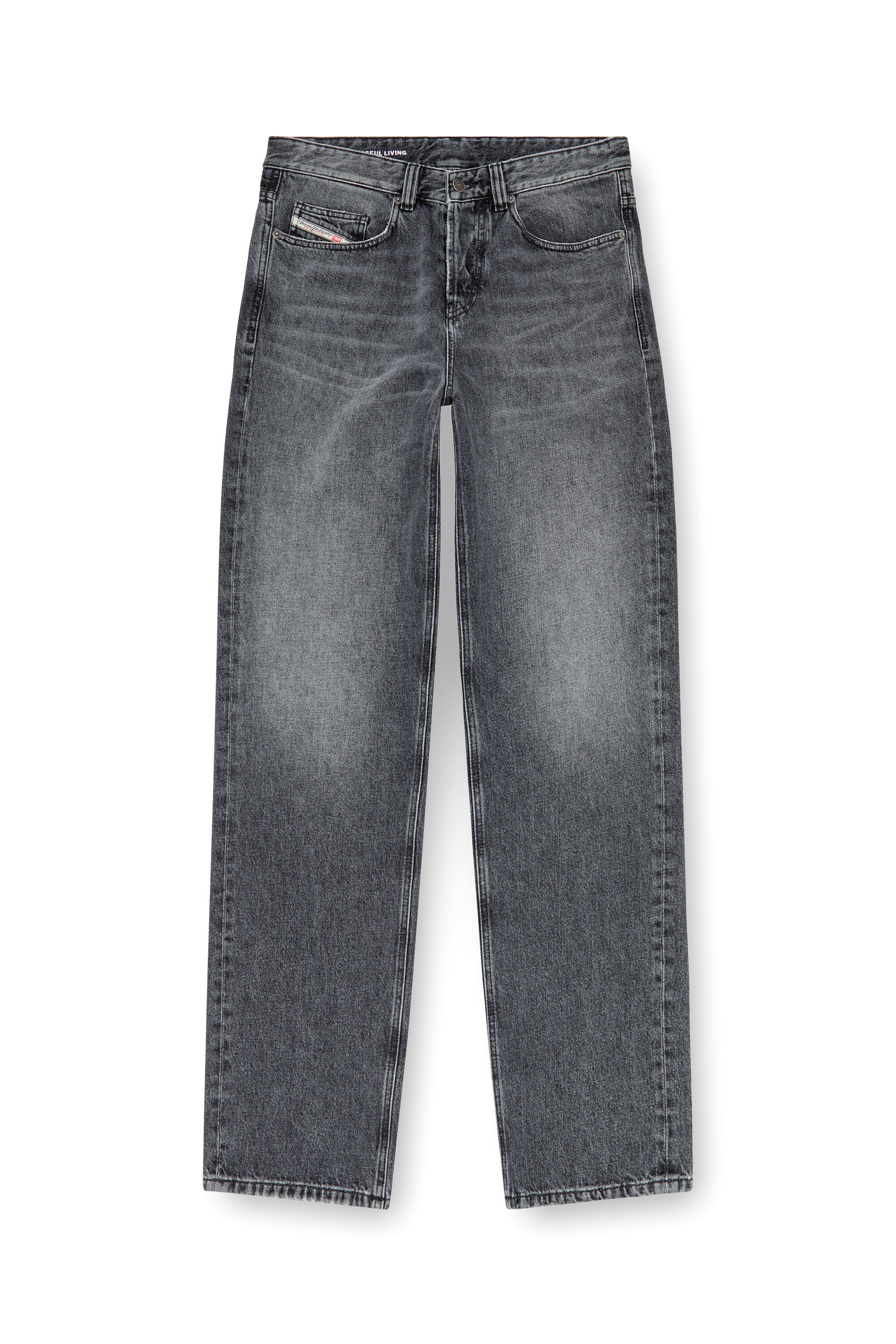 Diesel - Straight Jeans 2001 D-Macro 007X3, Hombre Straight Jeans - 2001 D-Macro in Gris - Image 2