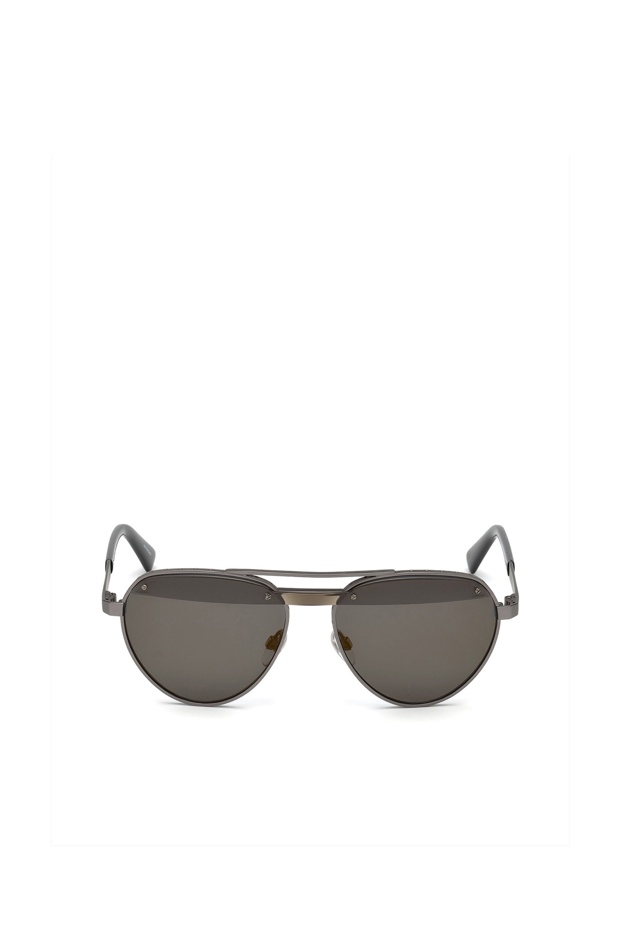 Diesel - DL0261, Gafas de aviador con detalle diagonal Unisex in Negro - 1