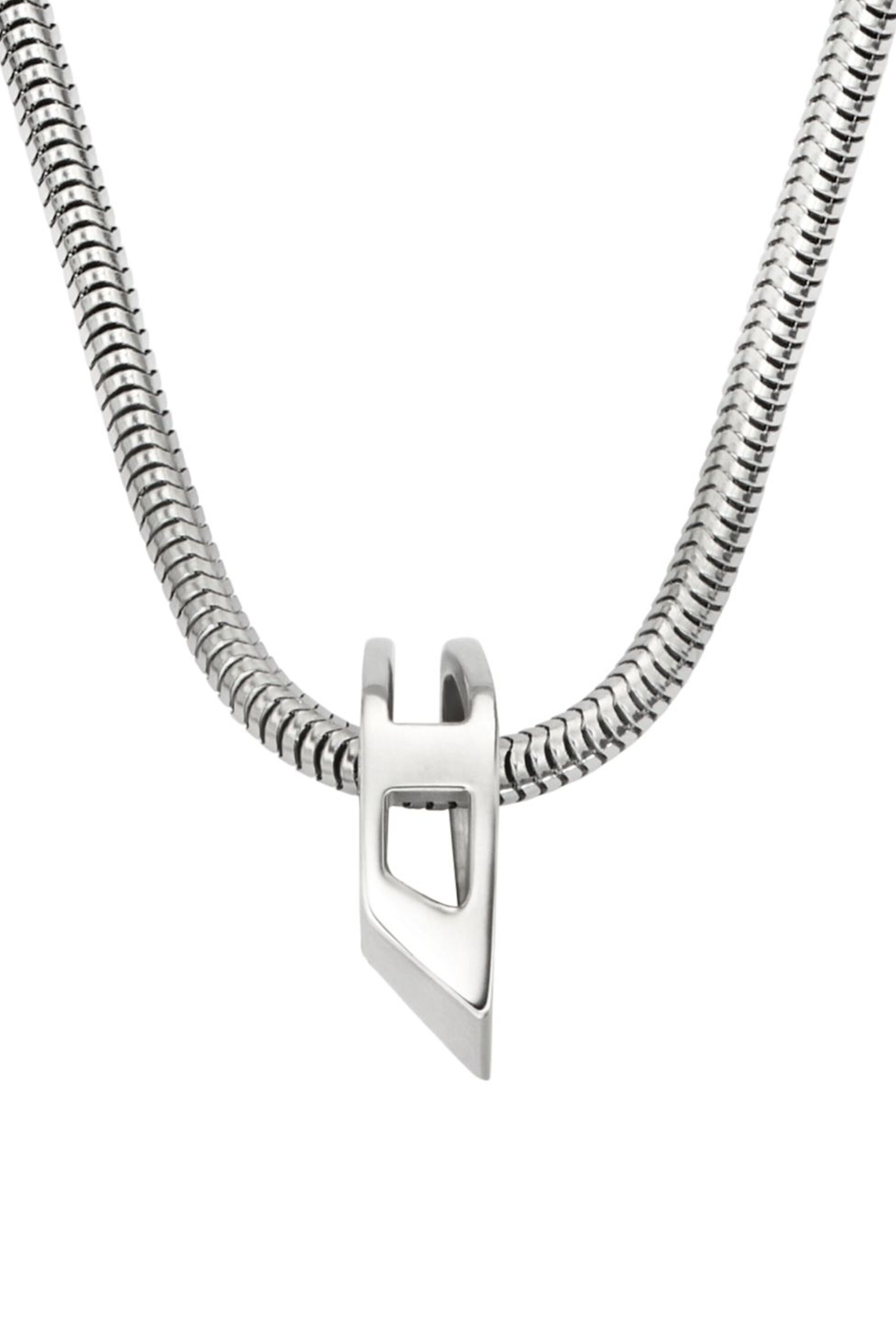 Diesel - DX167240 JEWELLERY, Collar de cadena de acero inoxidable Unisex in Plateado - 2