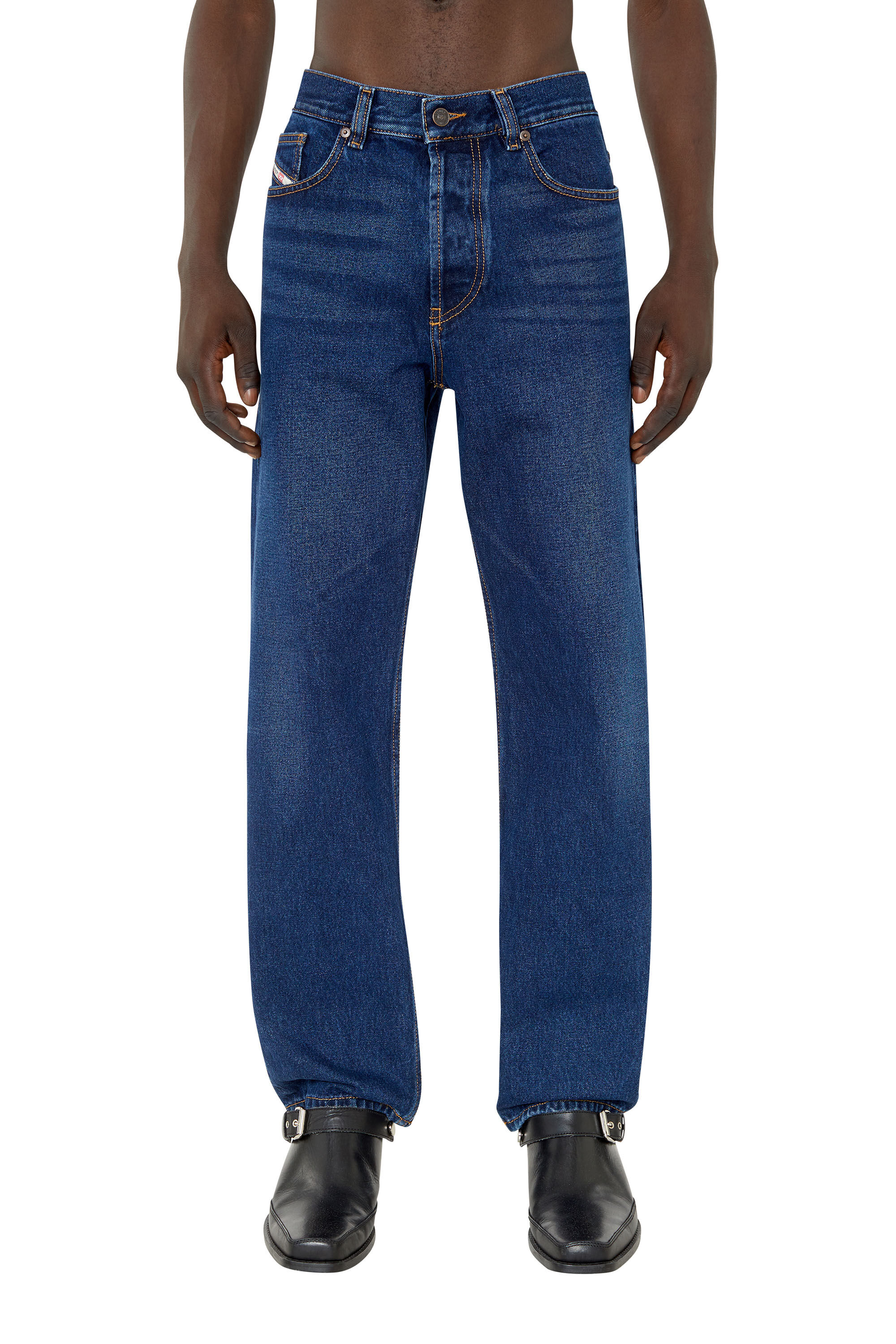 Diesel - 2010 D-Macs 007E6 Straight Jeans, Azul Oscuro - Image 3