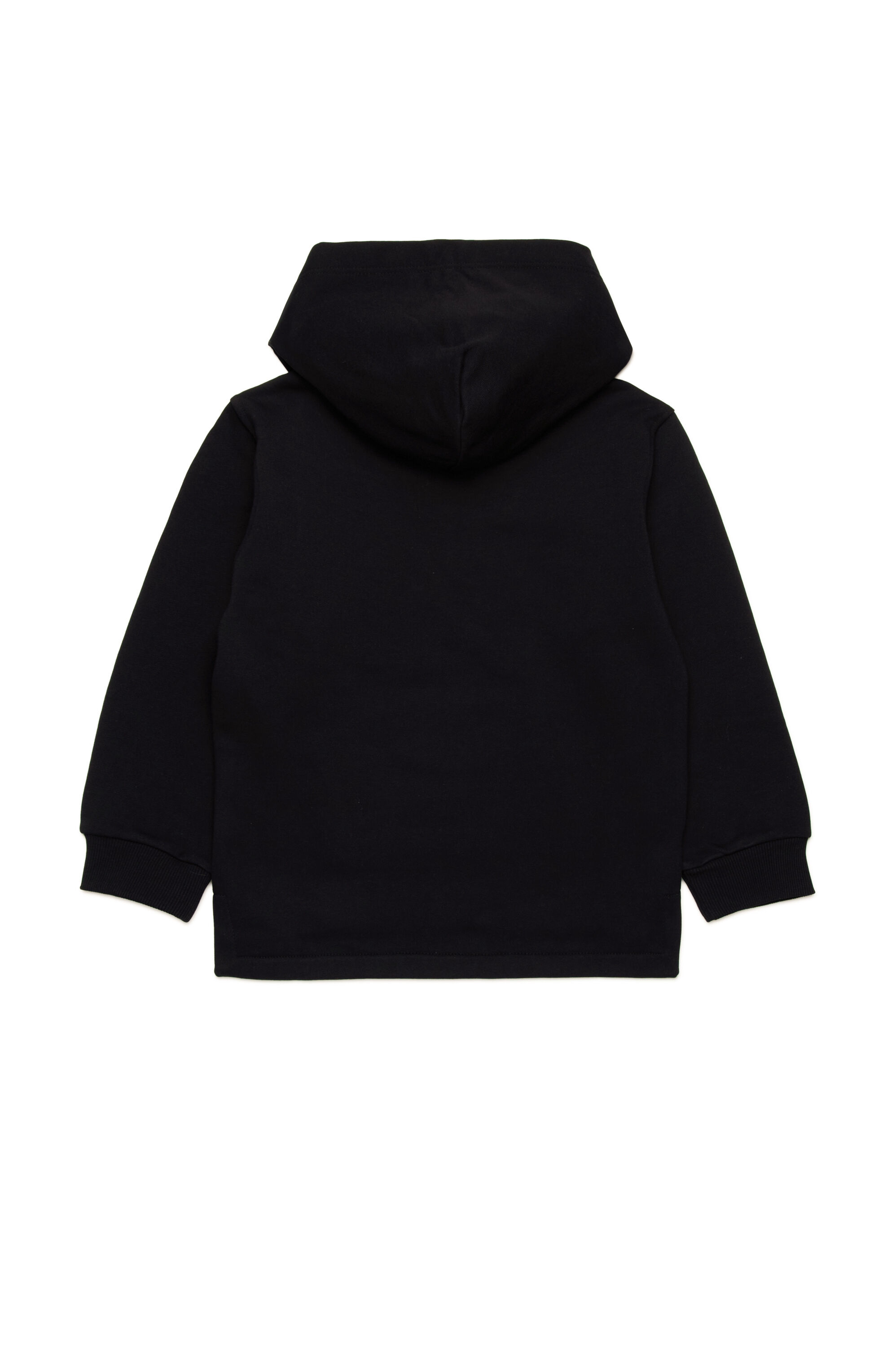 Diesel - SBAXTHOOD OVER, Sudadera con capucha con logotipos superpuestos Hombre in Negro - 2