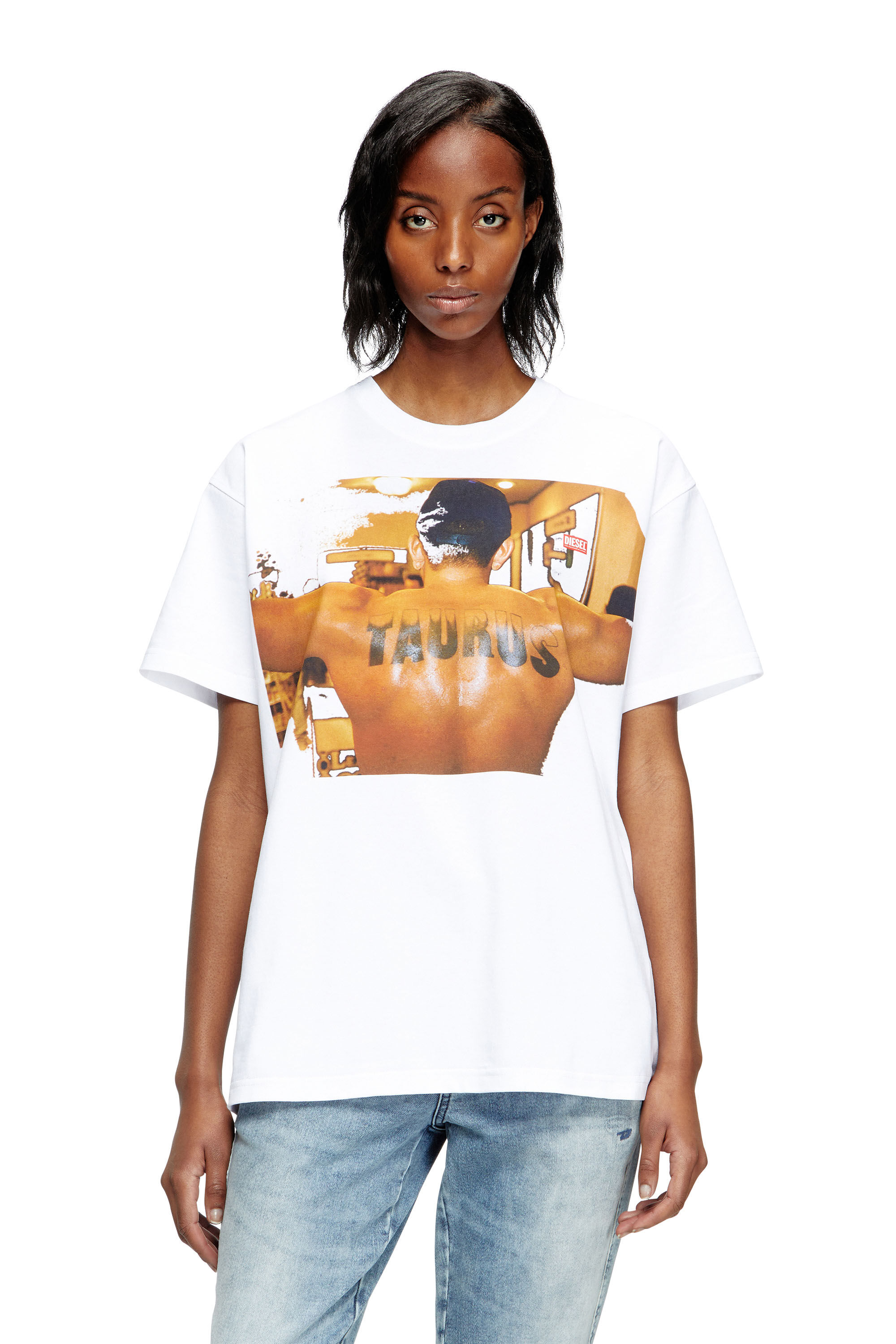 Diesel - PR-T-NORM-TOM25-1, Camiseta con estampado gráfico Unisex in Blanco - 5