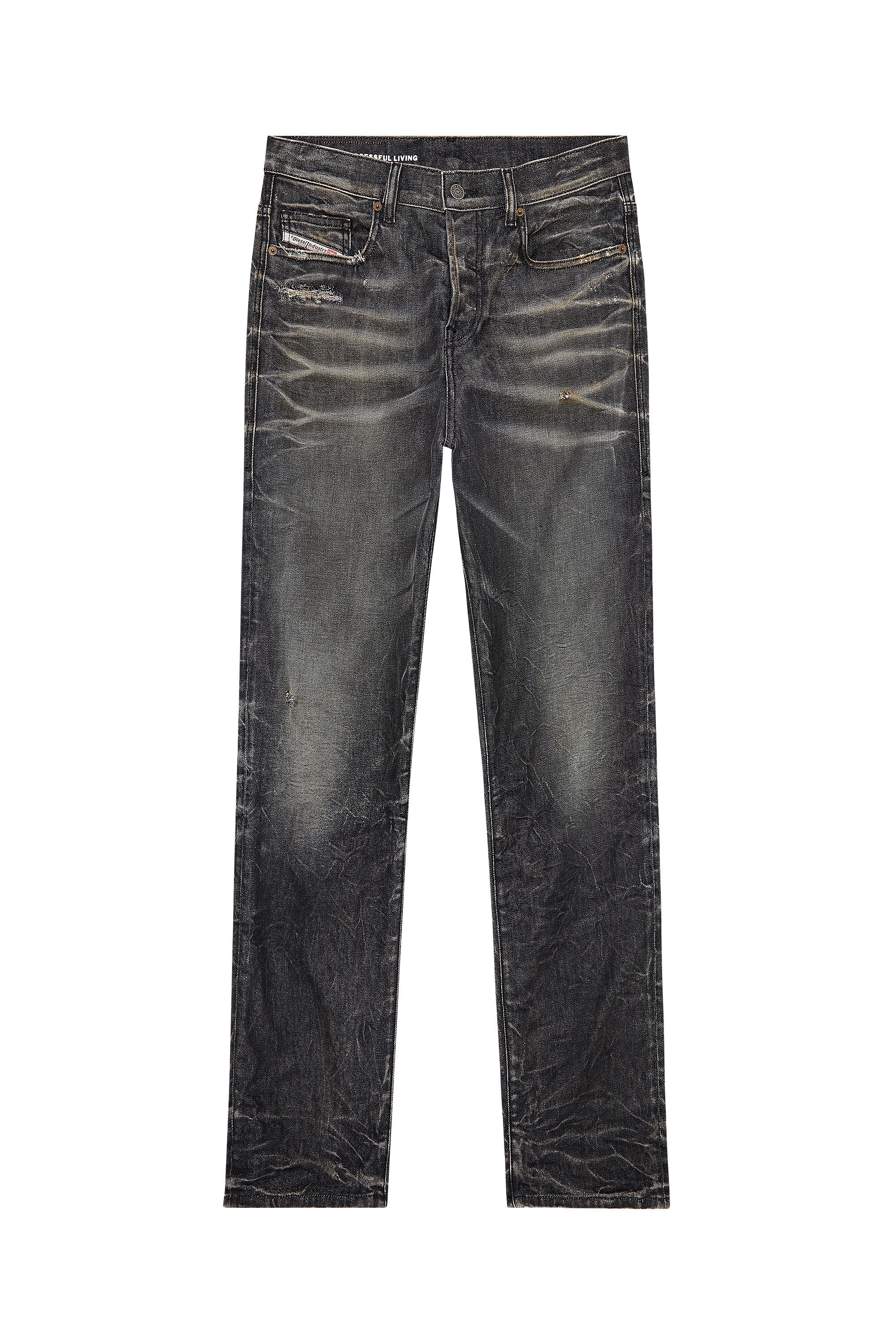 Diesel - Regular Jeans 2020 D-Viker 09H51 Hombre, Negro/Gris oscuro - 1