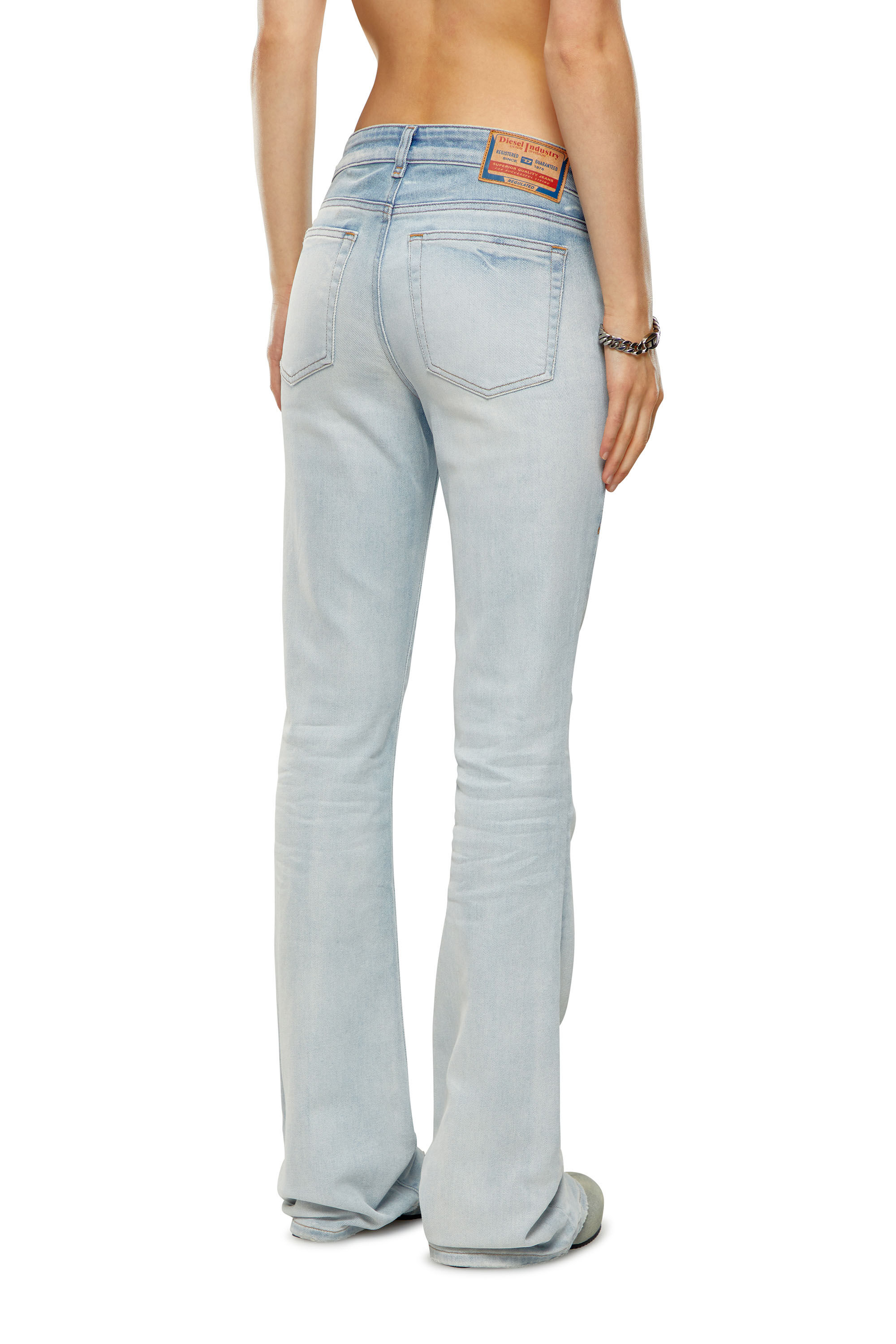 Diesel - Bootcut and Flare Jeans 1969 D-Ebbey 09H73, Azul Claro - Image 4