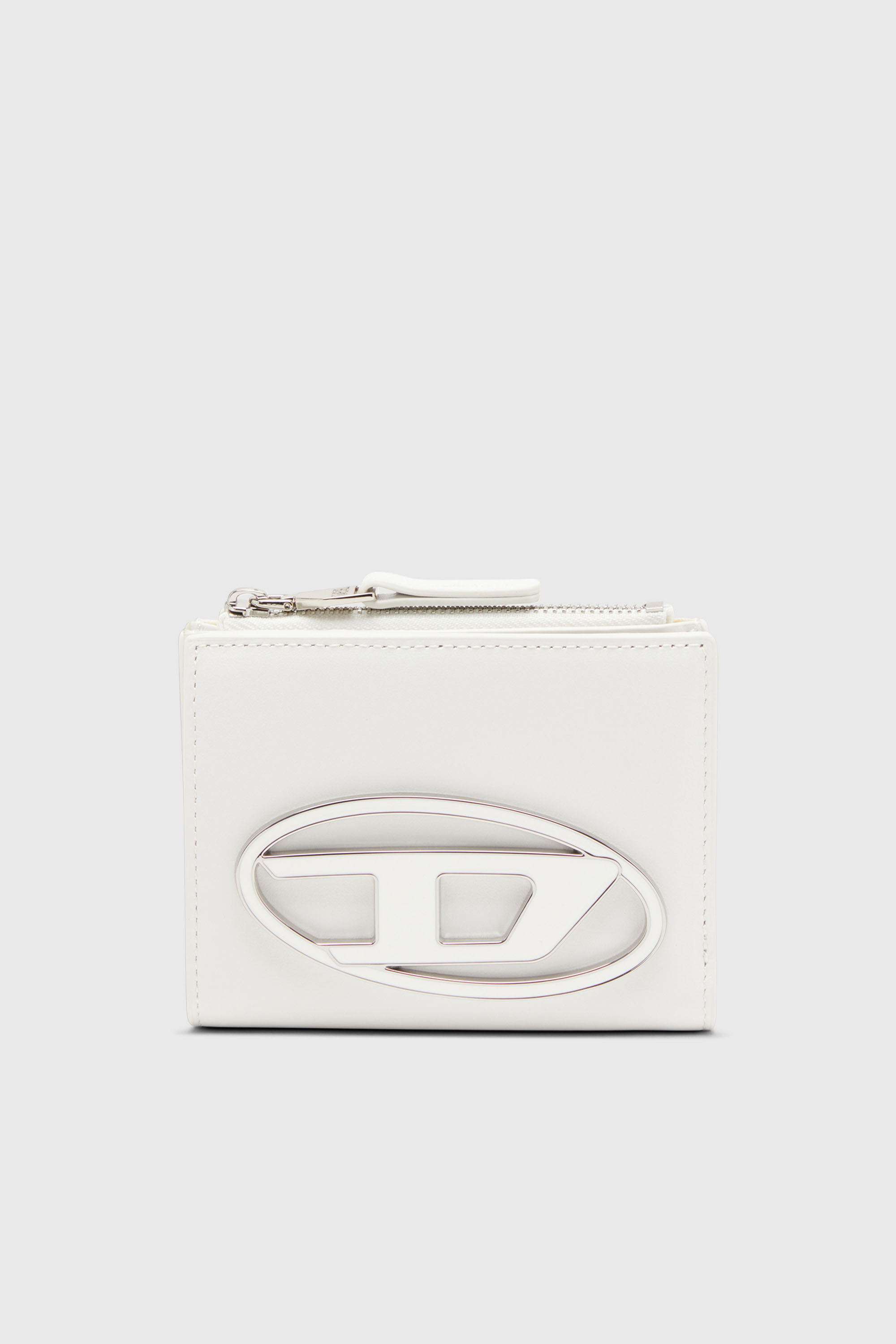 Diesel - 1DR BI-FOLD ZIP II, Tarjetero de cuero Mujer in Blanco - 1