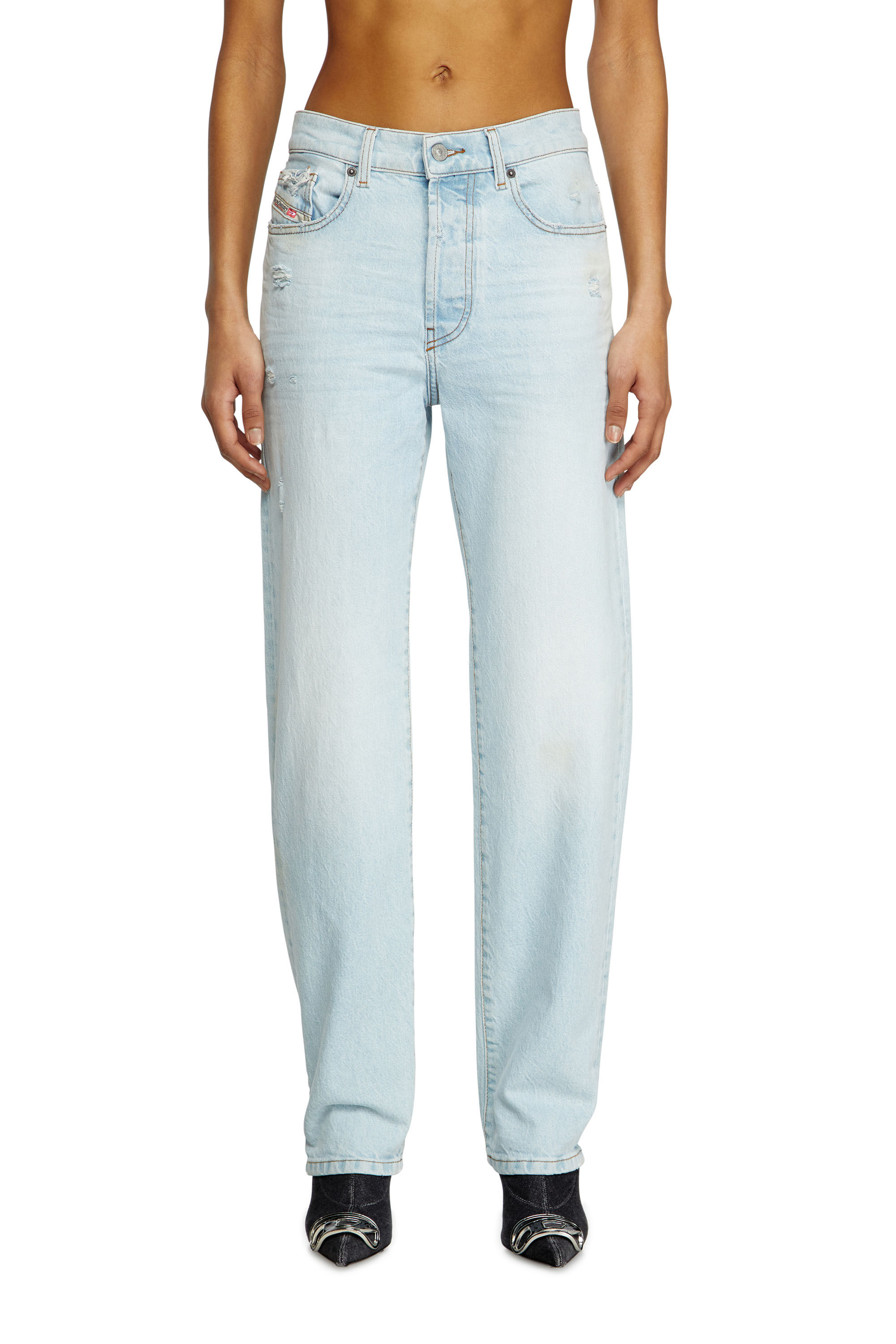 Diesel - Regular Jeans 1988 D-Ark 0CLBF Mujer, Azul Claro - 3