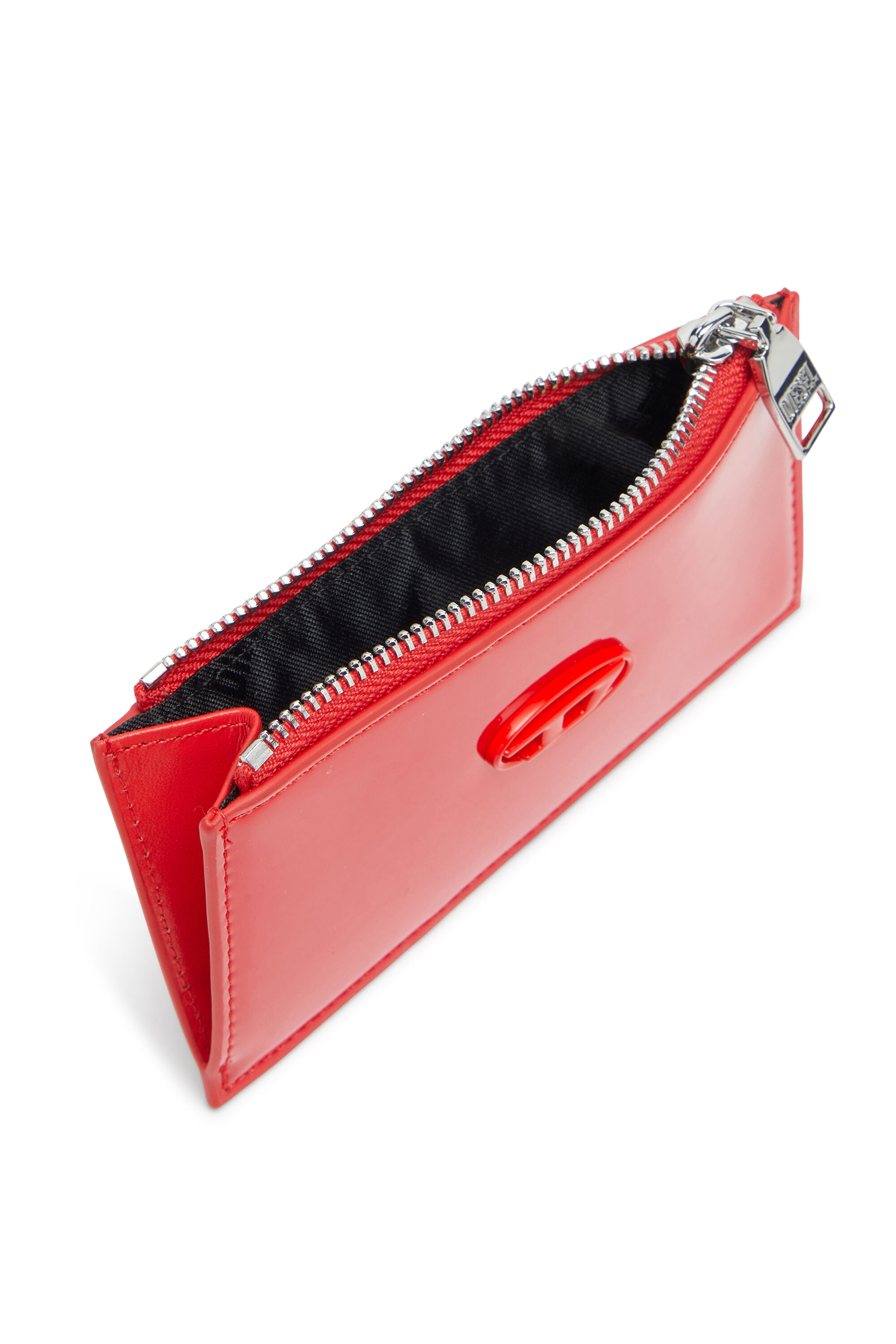 Diesel - PLAY CARD HOLDER III, Tarjetero con acabado brillante Mujer in Rojo - 3