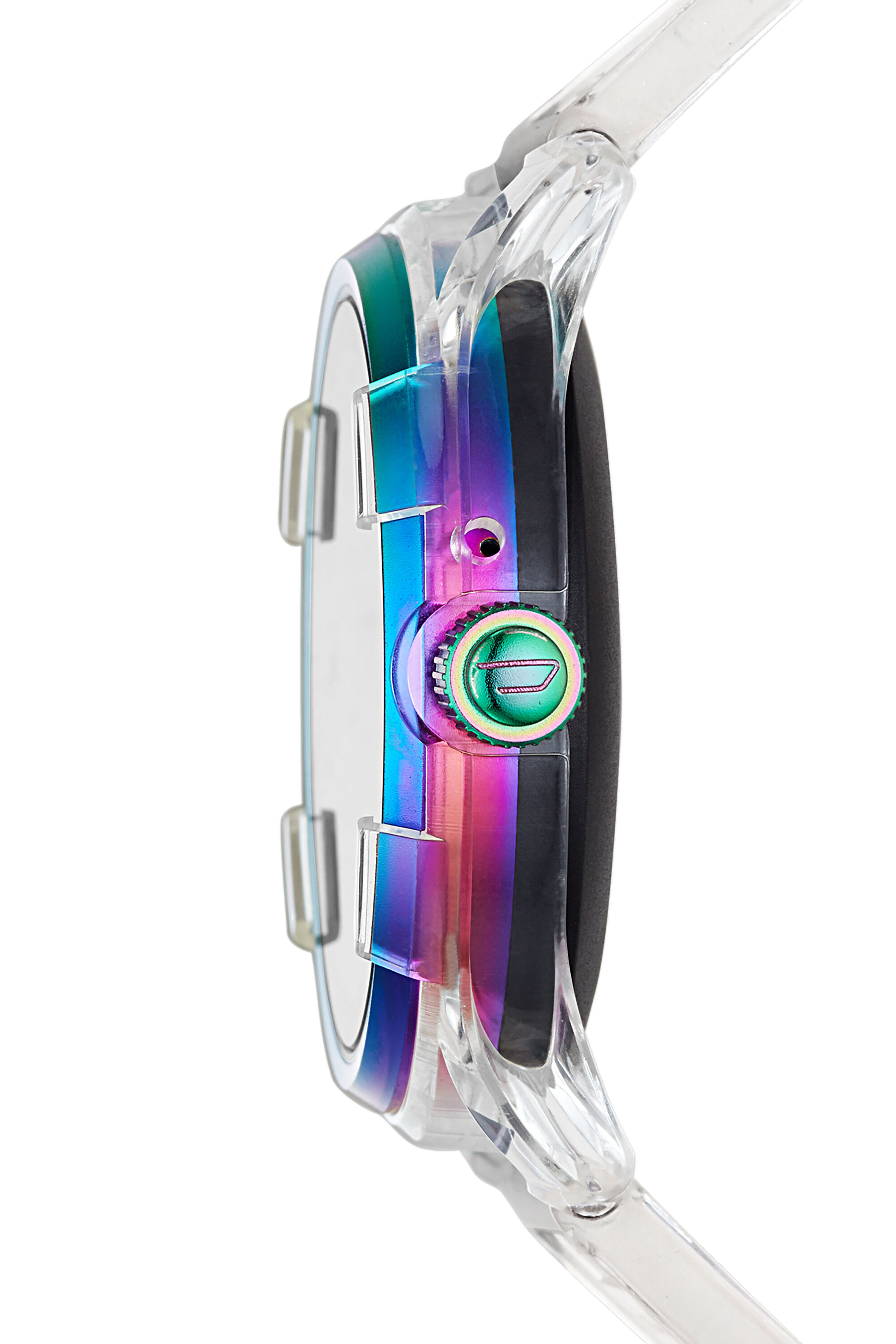 Reloj diesel 2025 transparente